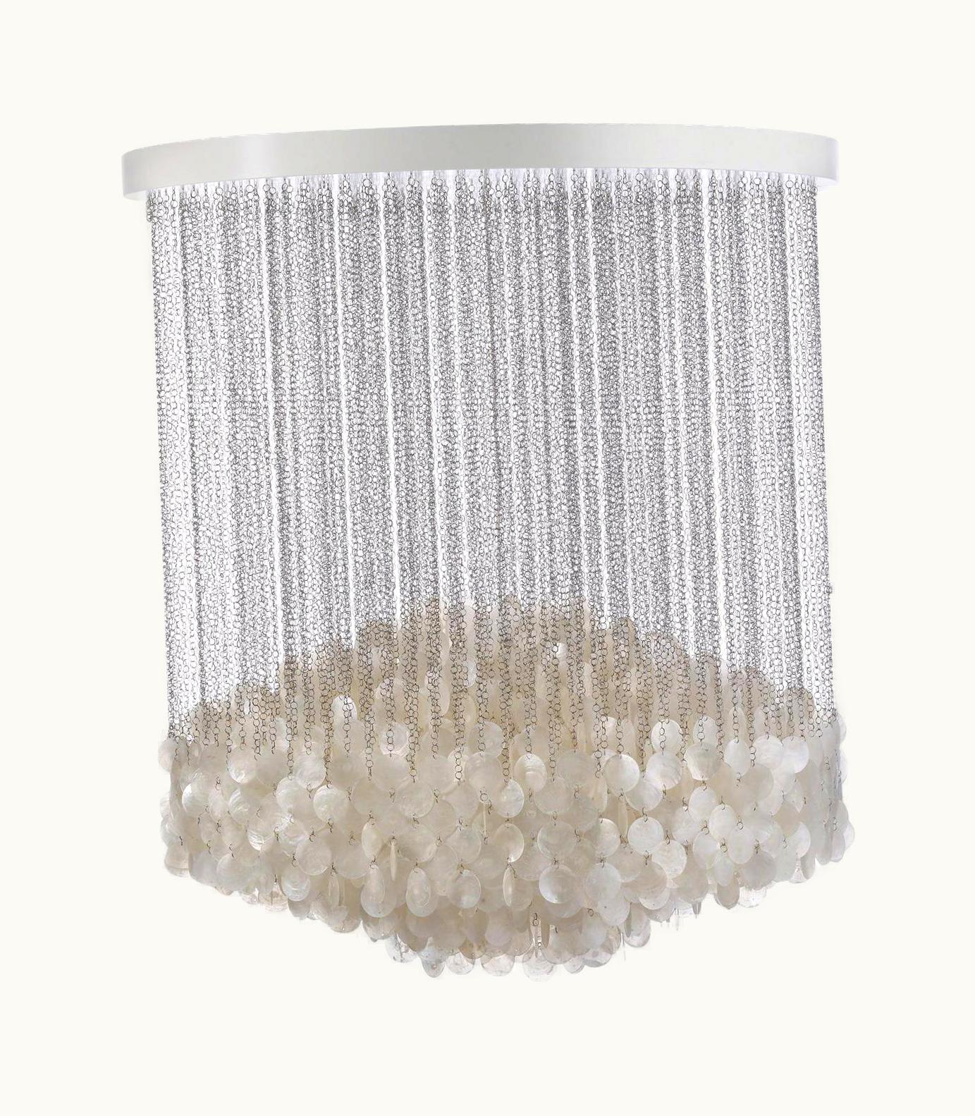 Verner Panton Verner Panton Fun 7DM Seashell Pendant Light By Verner Panton