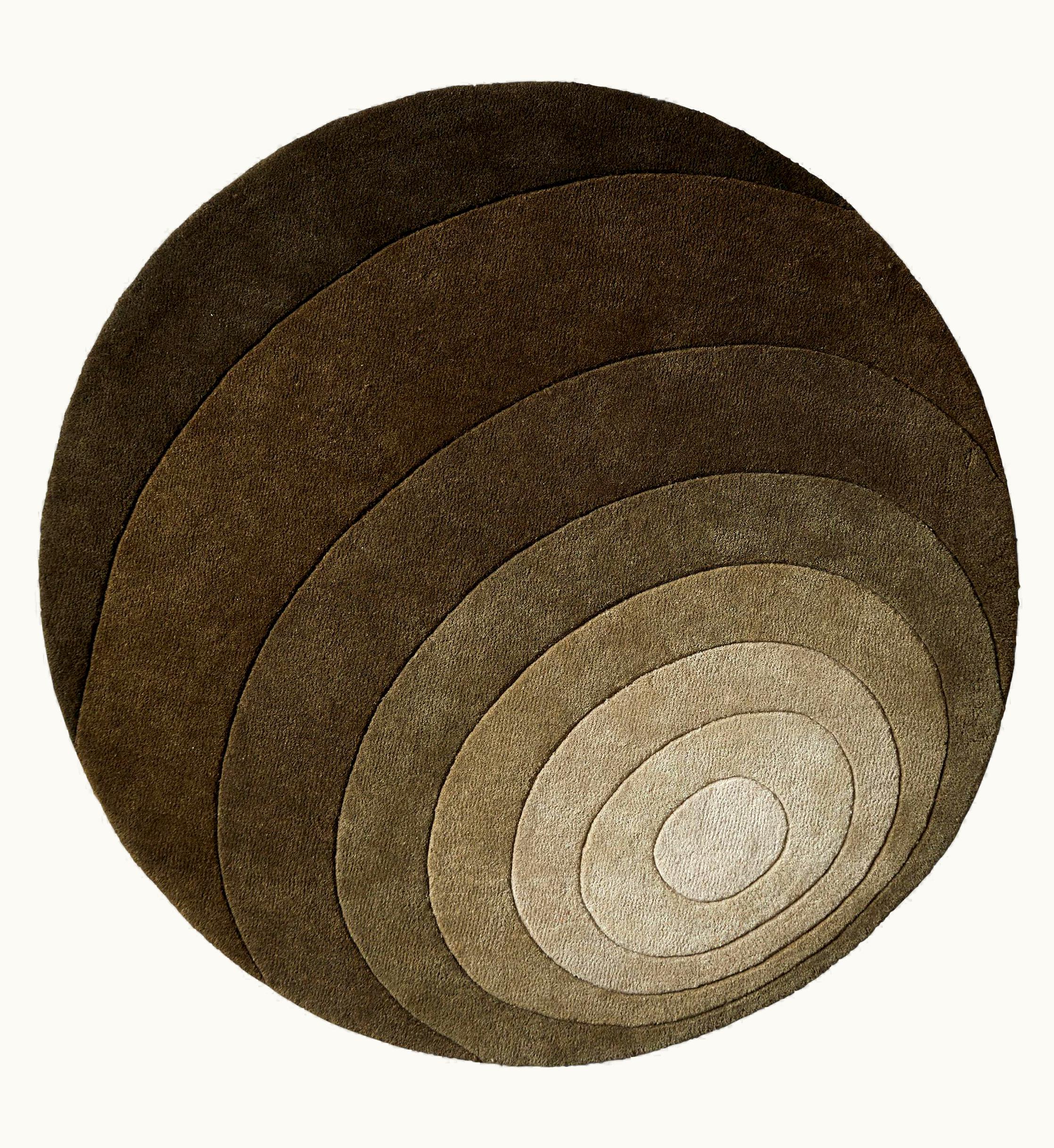 Verner Panton Verner Panton Luna Hand-Tufted Rug In Dark Green By Verner Panton