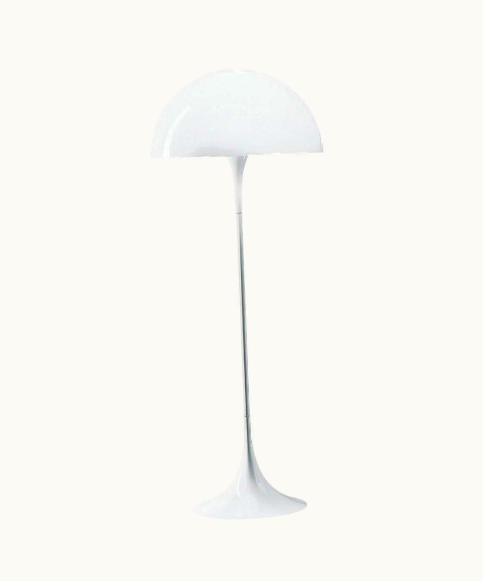 Verner Panton Verner Panton Louis Poulsen, Floor Lamp In White Opal By Verner Panton