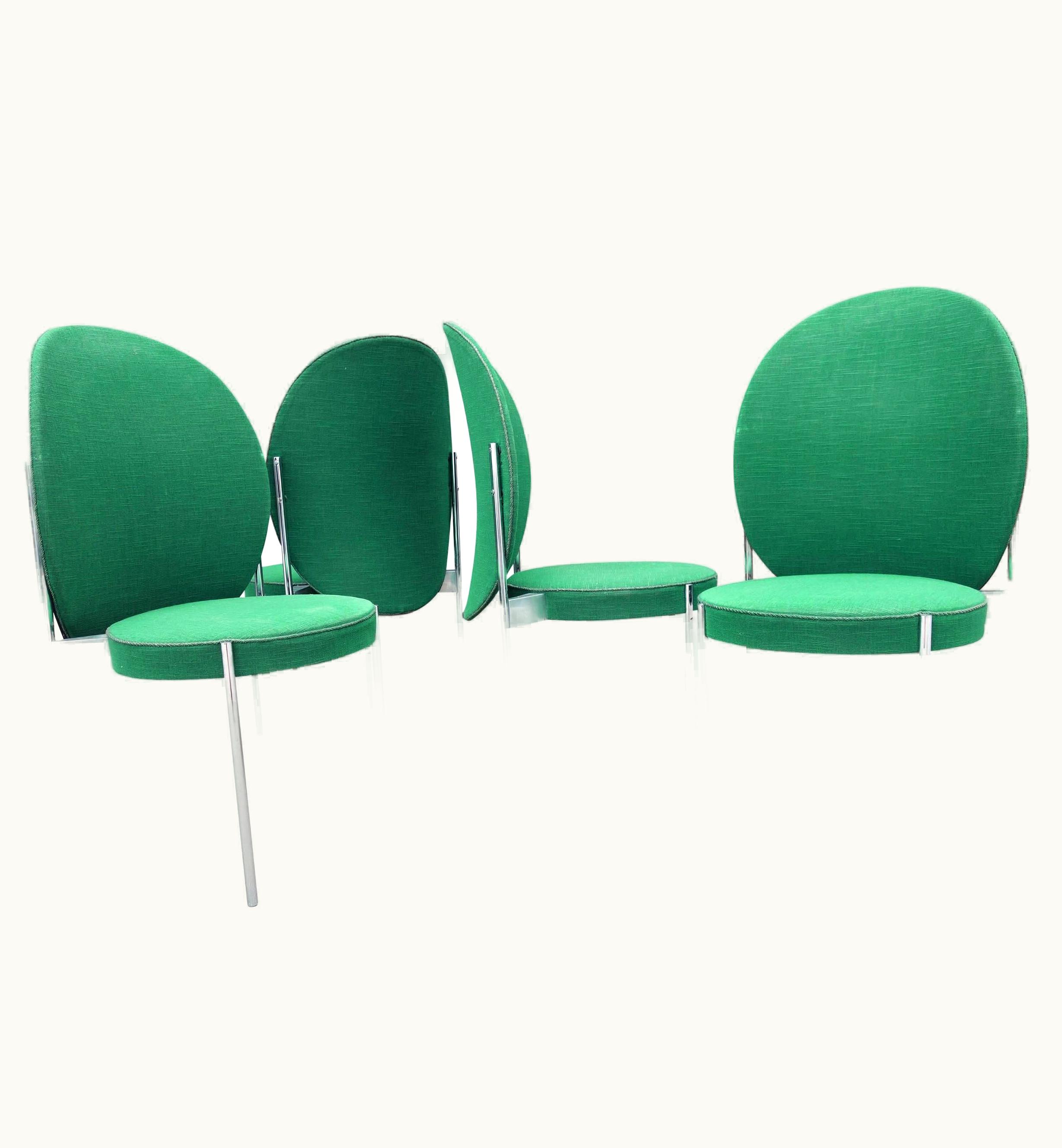 Verner Panton Verner Panton Mid-Century Dining Chairs By Verner Panton For Reupholstering Set Of 4