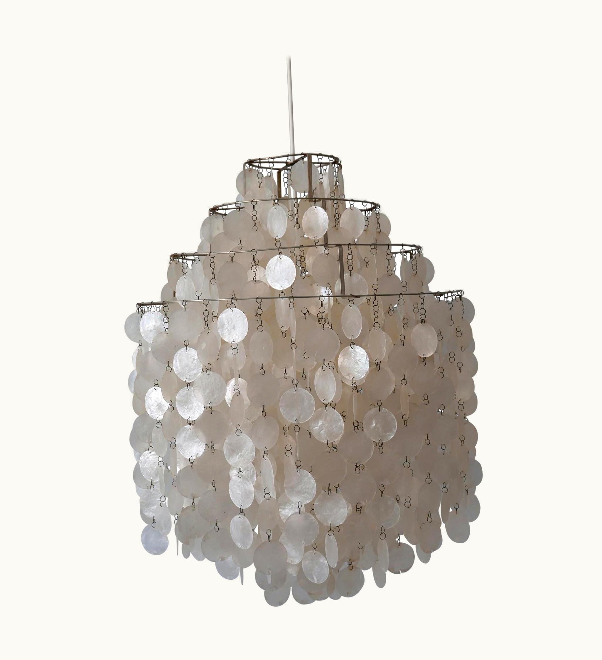 Verner Panton Verner Panton Early Pendant Lamp Or Chandelier FUN 0DM By Verner Panton For Lüber CH 1960s