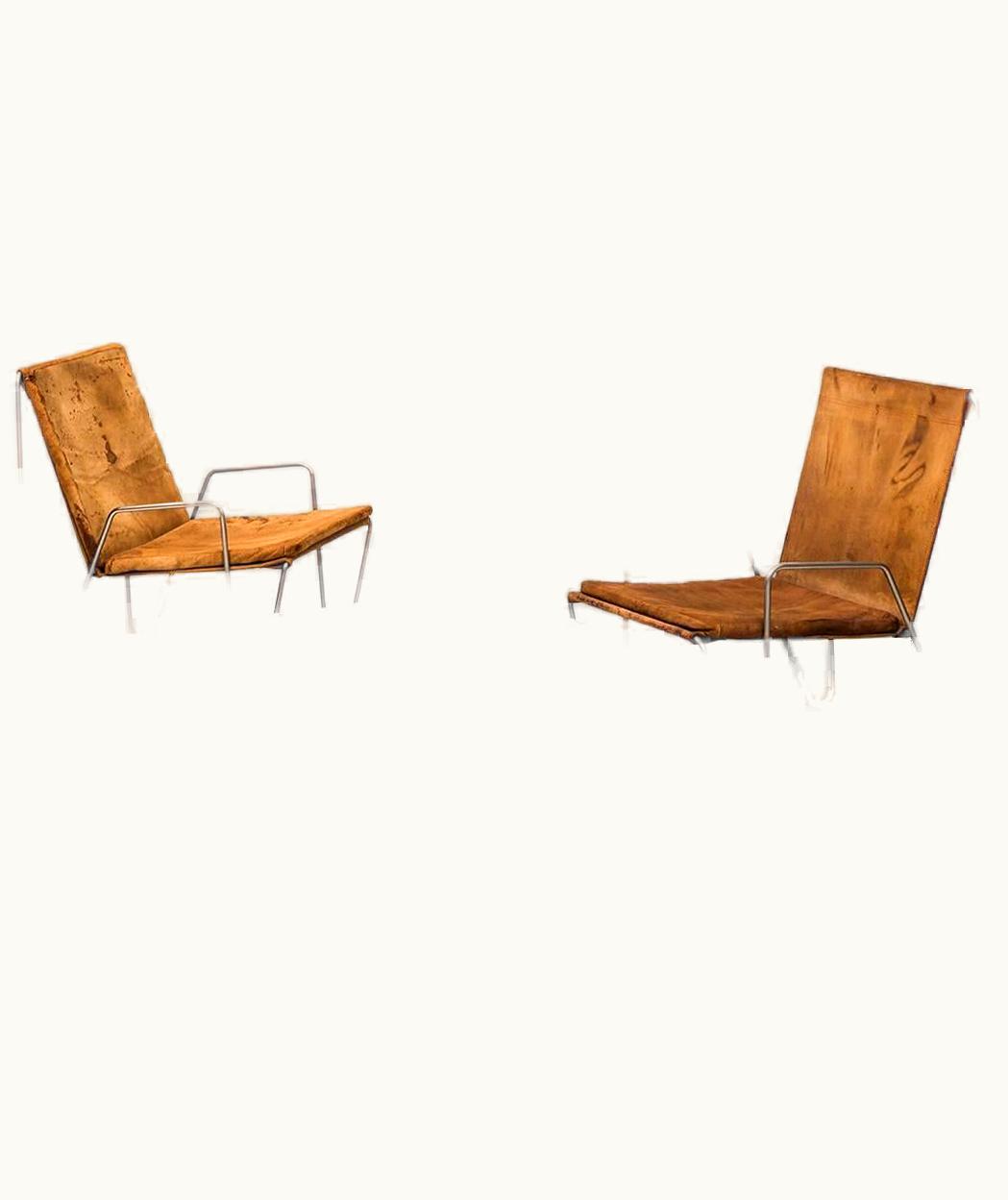 Verner Panton Verner Panton Easy Chairs With Stool Model Bachelor By Fritz Hansen In Denmark