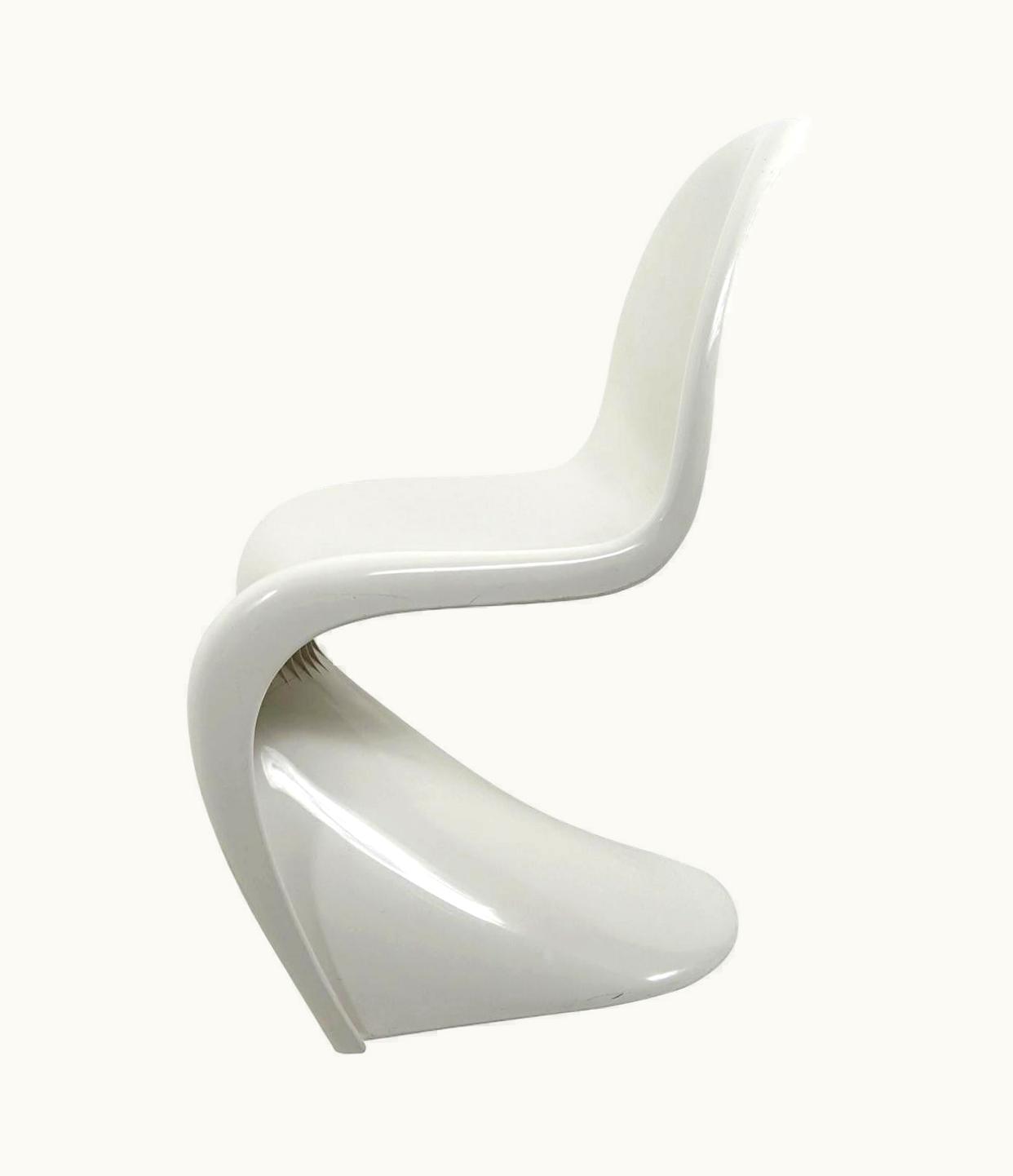 Verner Panton Verner Panton Gloss White Panton S-Chair By Verner Panton / Herman Miller Fehlbaum Production