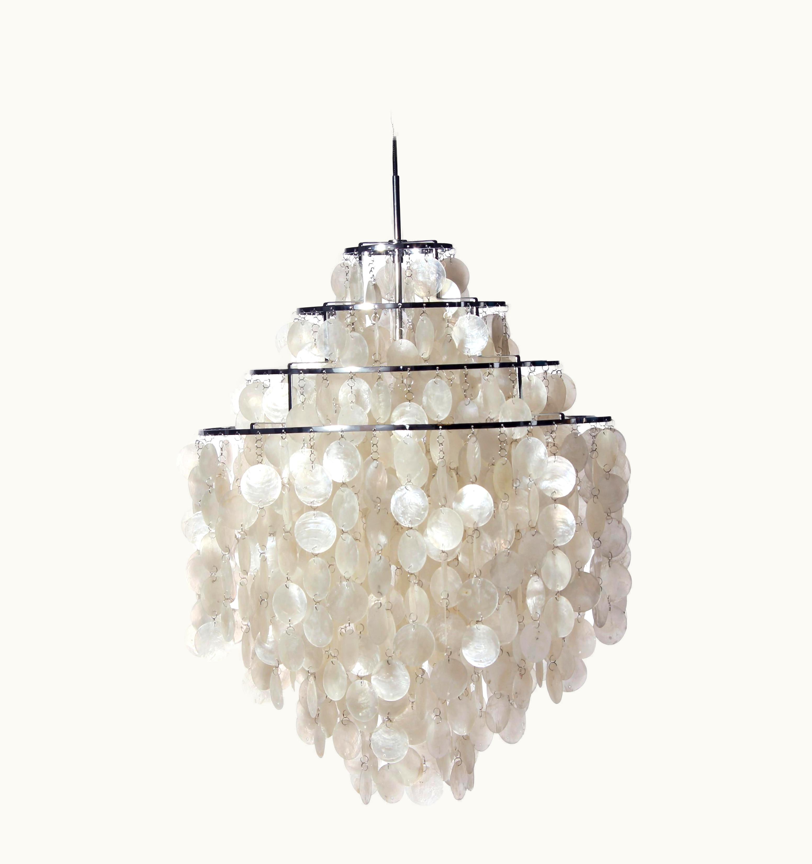 Verner Panton Verner Panton Fun 0DM Seashell Pendant Light By Verner Panton