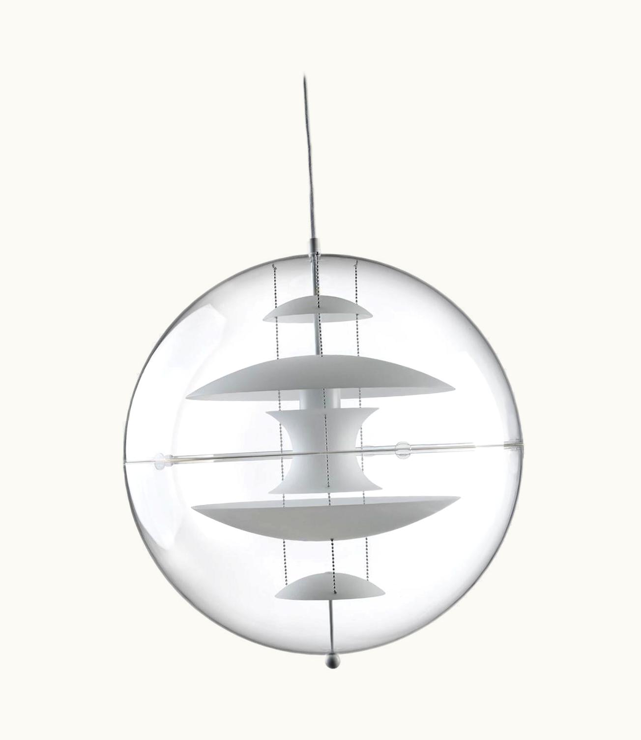 Verner Panton Verner Panton VP Globe Glass Large Pendant Light By Verner Panton