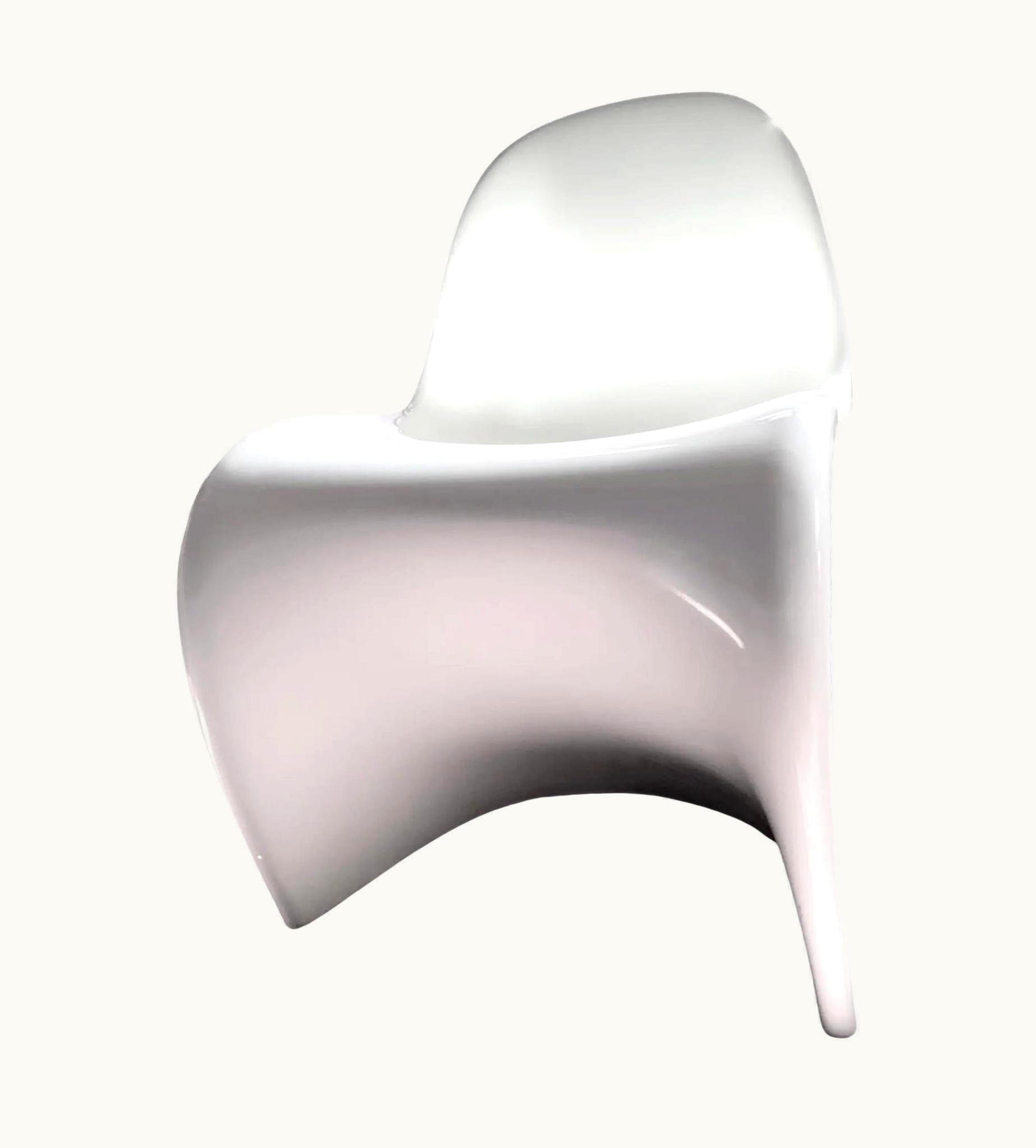 Verner Panton Verner Panton For VItra Glow Panton Chair, Luminescent, White, Blue, Limited Ed