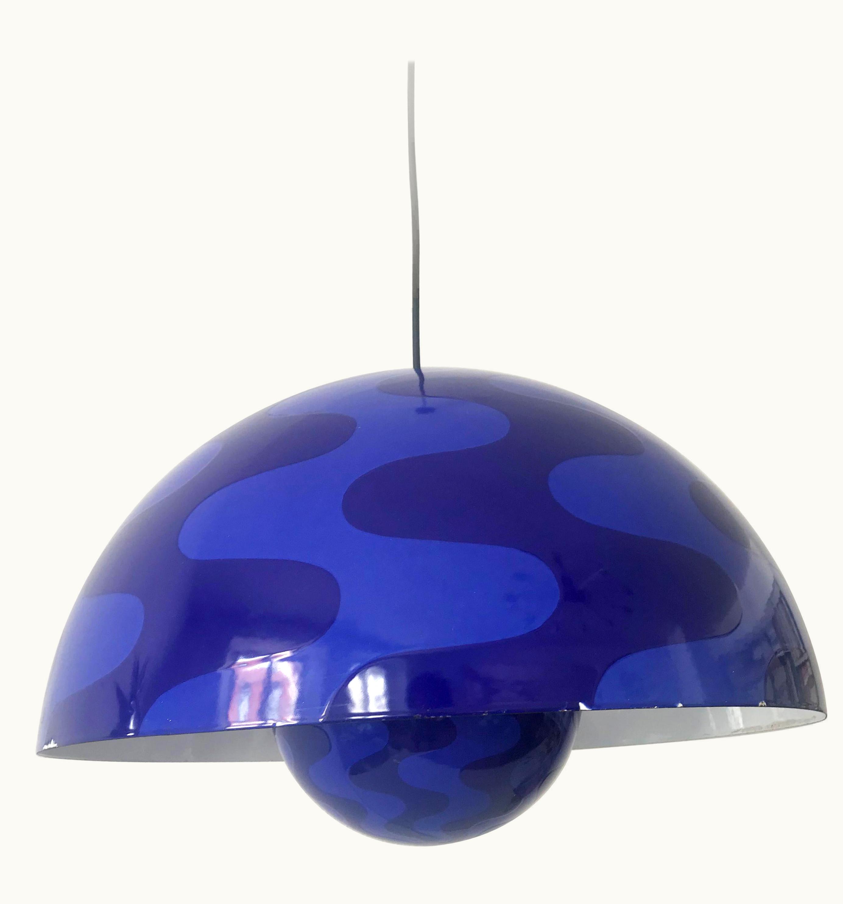 Verner Panton Verner Panton Rare And Large Flower Pot Pendant Lamp By Verner Panton For Louis Poulsen 1971