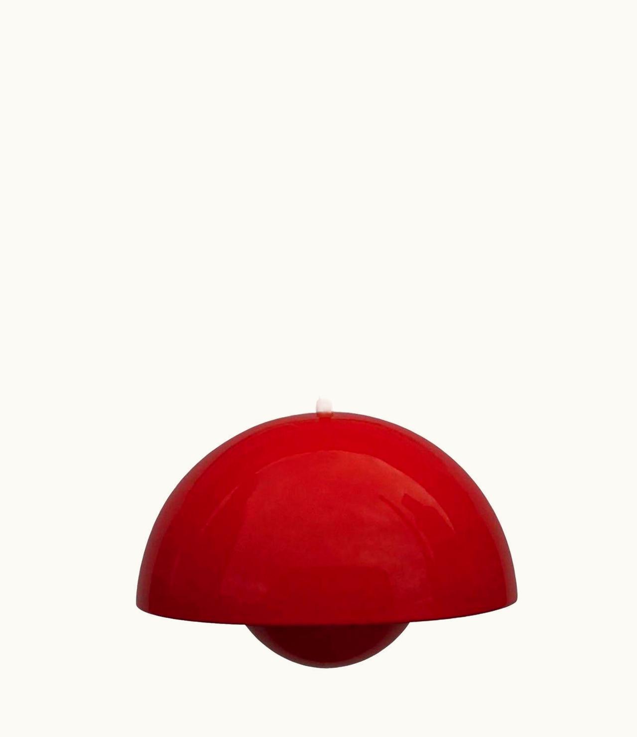 Verner Panton Verner Panton Danish 1¬¨¬•st. Edition Red Flowerpot Pendant By Louis Poulsen