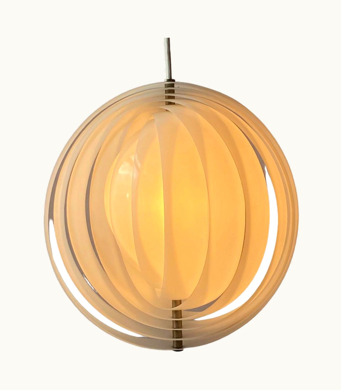 Verner Panton Verner Panton Vintage Verner Panton Acrylic Moon Lamp By Louis Poulsen, Denmark, 1960