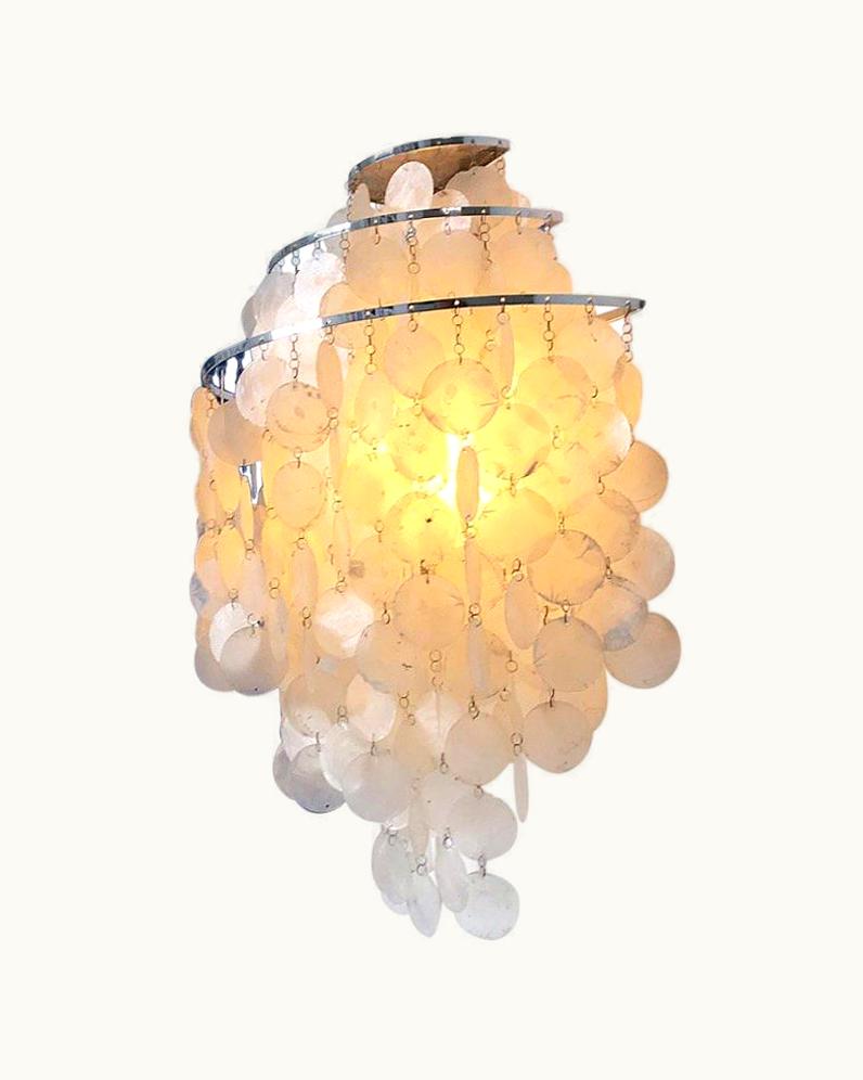 Verner Panton Verner Panton Original FUN 1MW Wall Sconces By Verner Panton For Lüber, Switzerland, 1964