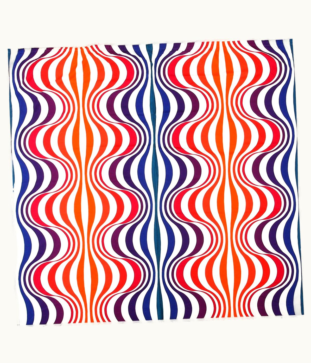 Verner Panton Verner Panton Vintage Scandinavian Verner Panton "mira Spectrum" Textile.7 Ft 9 In X 7 Ft 9 In