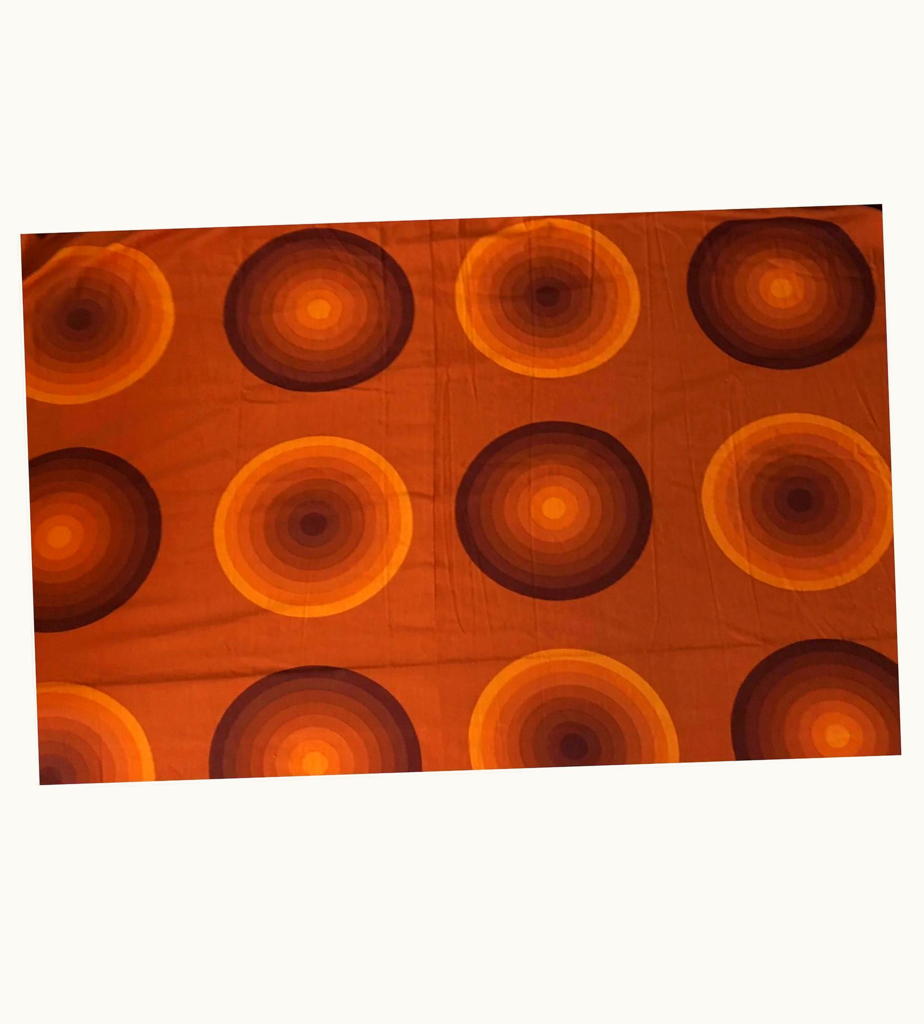 Verner Panton Verner Panton Spectrum Curtains, Textile, Fabric For Mira-X, 1960s