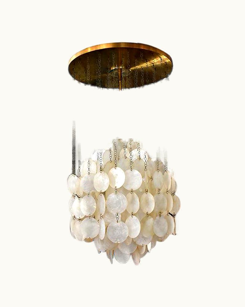 Verner Panton Verner Panton Vintage 'Verner Panton' Chandelier, Danish Production By J. Luber, 1964