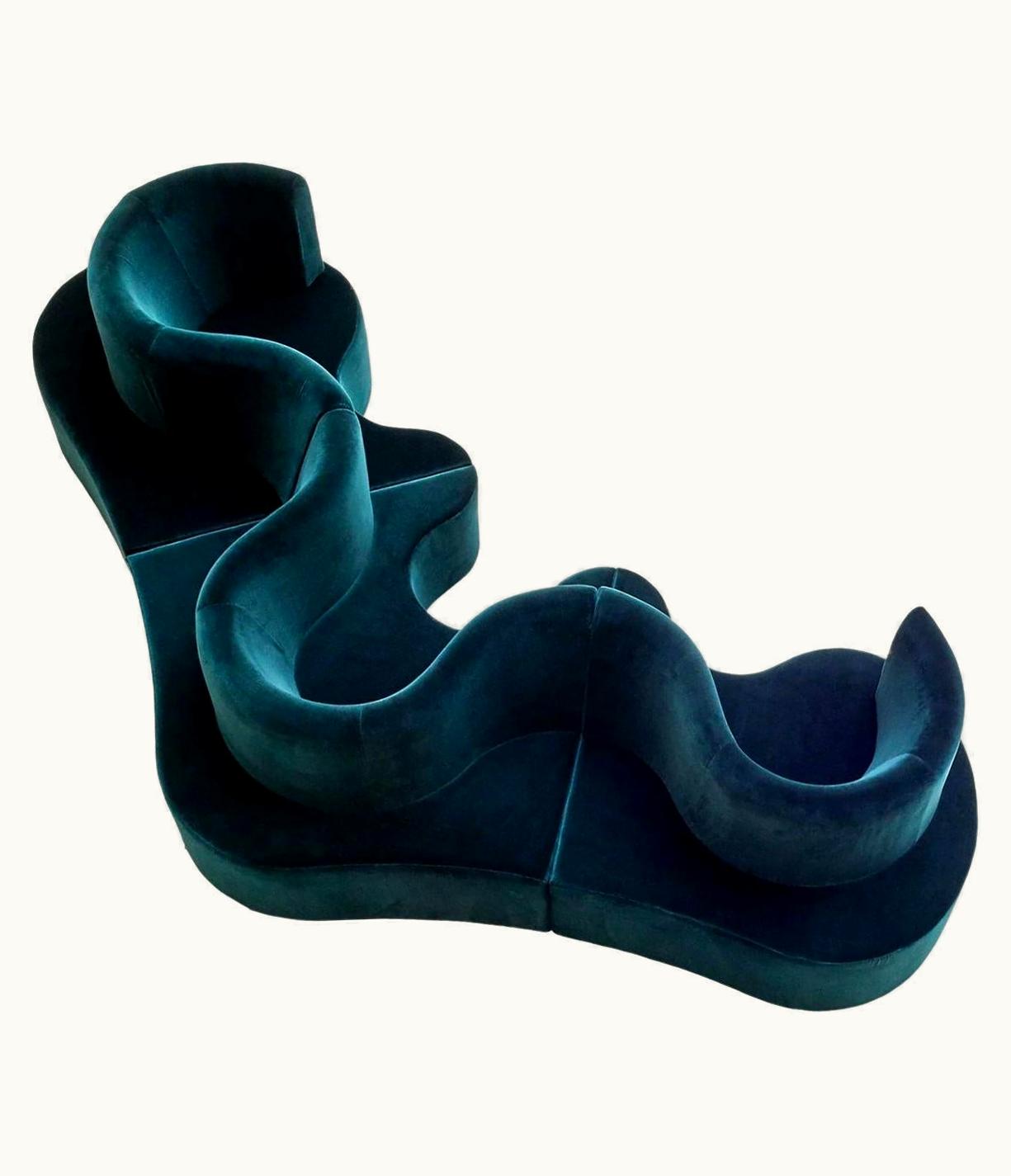 Verner Panton Verner Panton Cloverleaf Sofa 3 Parts In 'Harald 3 #982' By Kvadrat For Verpan