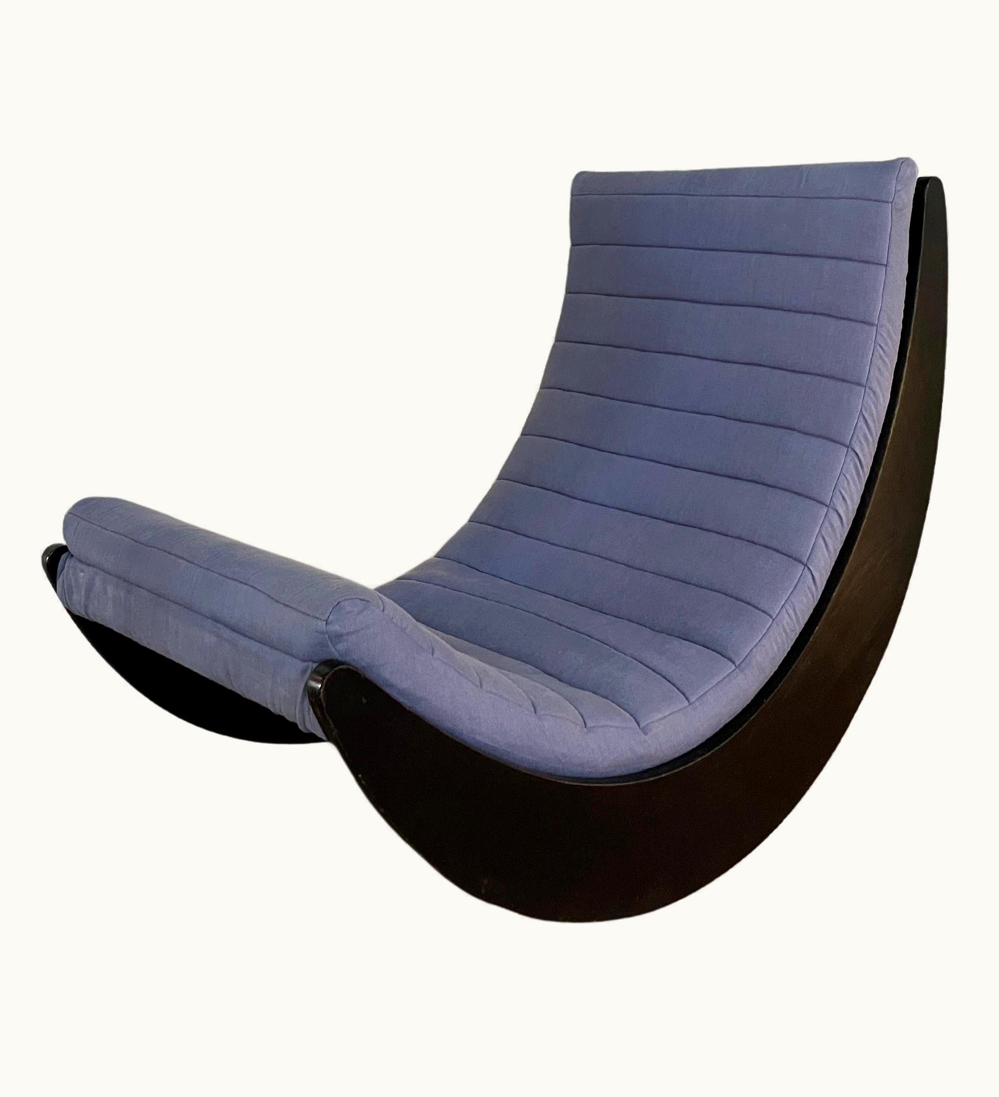 Verner Panton Verner Panton Rocking Chair, Relaxer, Verner Panton, 1970s, Rosenthal, Midcentury Armchair Vtg