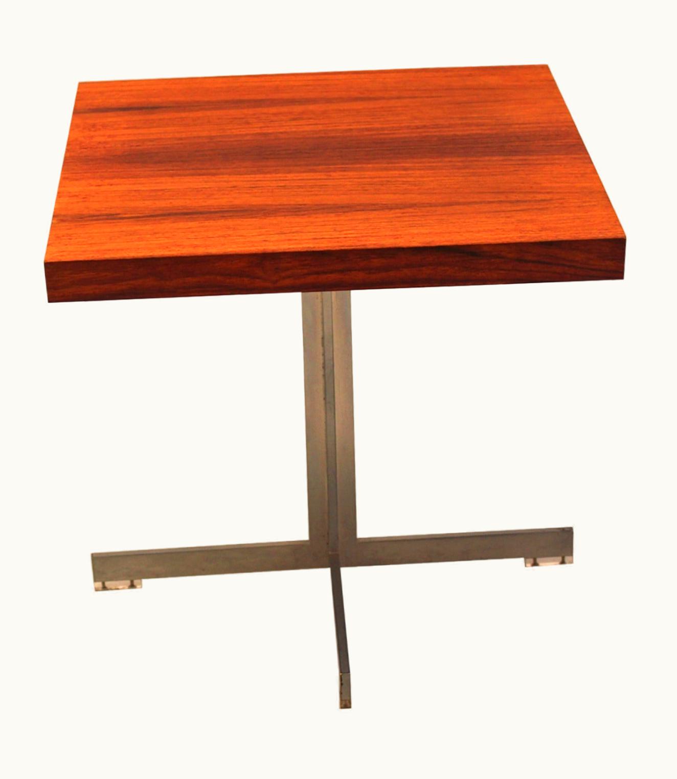 Verner Panton Verner Panton Mid Century Modern Vintage Metal Teak Coffee Table By Verner Panton 1959 Denmark