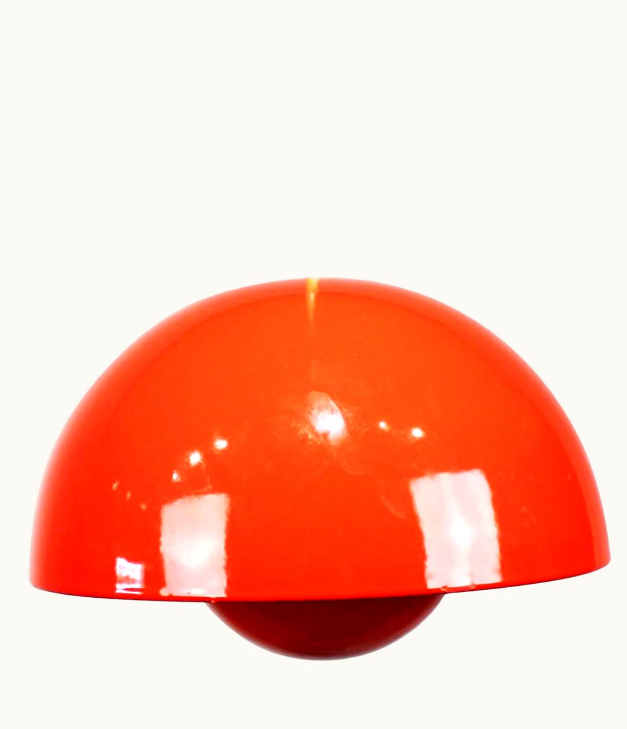 Verner Panton Verner Panton Red Flowerpot, Model VP1, Pendant Designed By Verner Panton In 1968