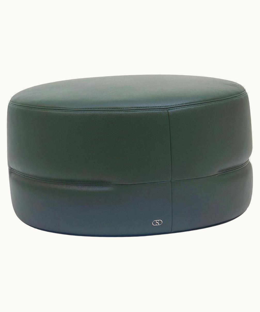 De Sede De Sede DS-760 Large Ottoman In Jade Upholstery By Geckeler Michels
