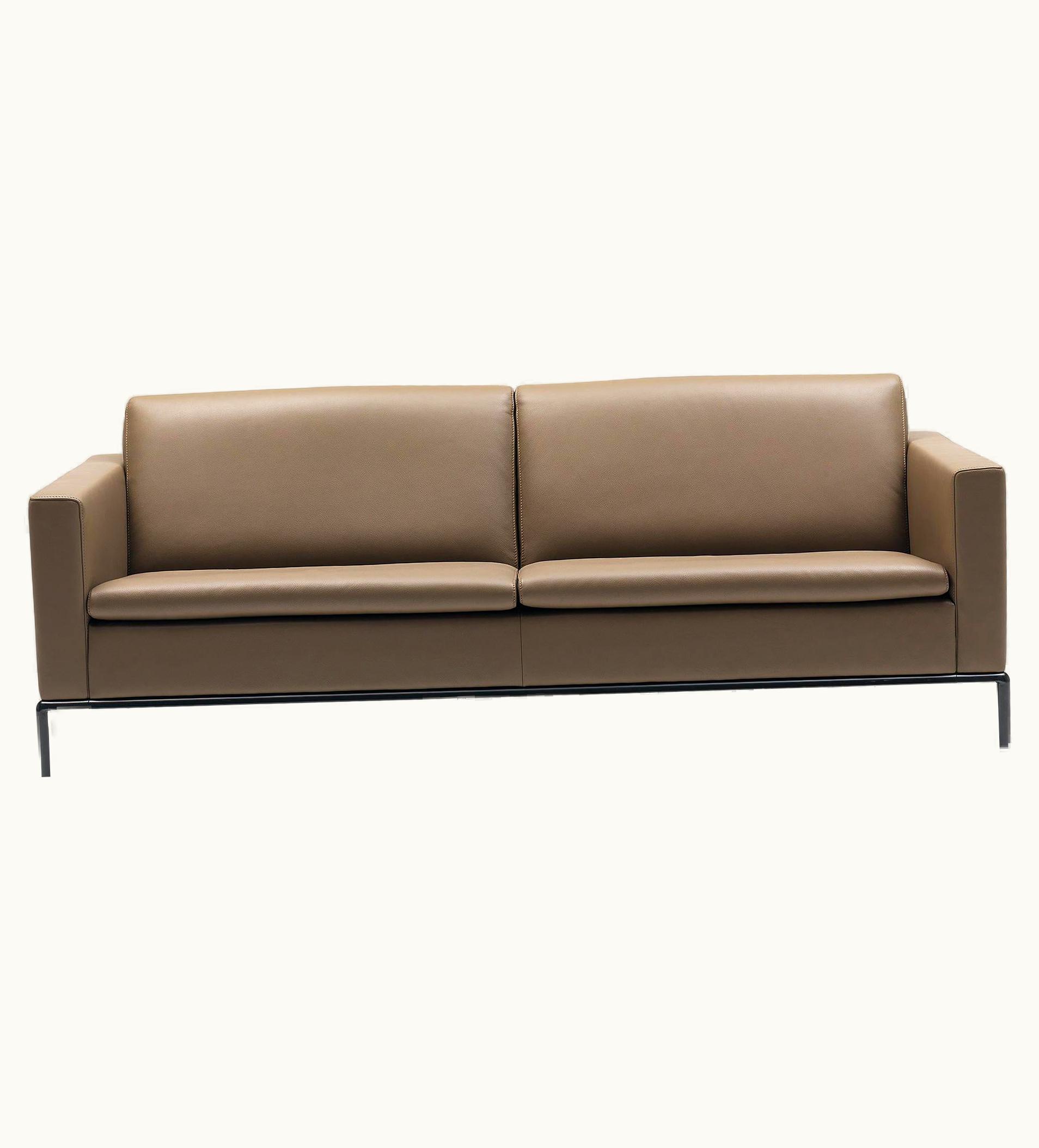 Antonella Scarpitta Antonella Scarpitta De Sede DS-4 Three-Seat Sofa In Olive Upholstery By Antonella Scarpitta