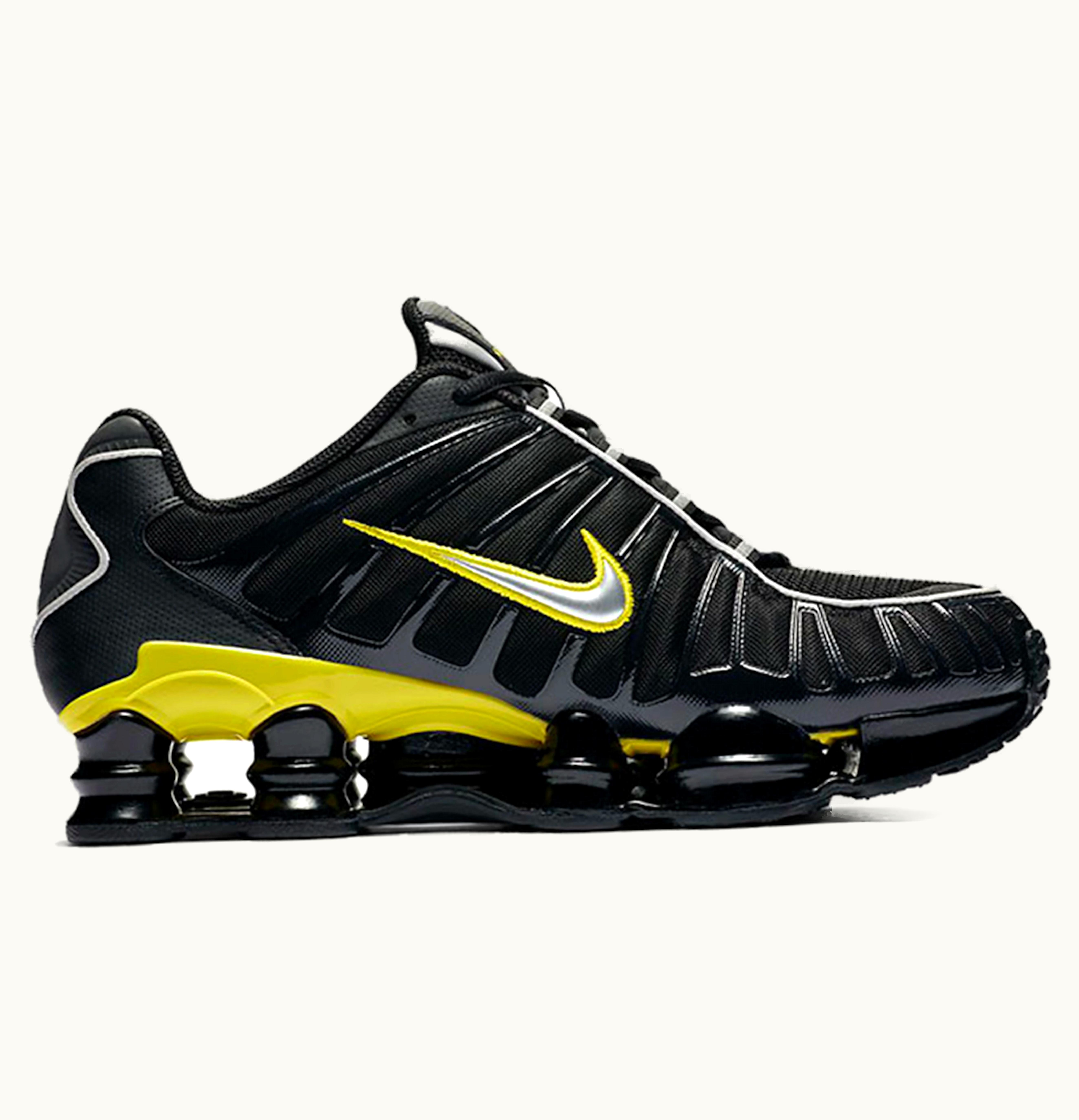 Nike Nike Shox TL Black Dynamic Yellow Metallic Silver