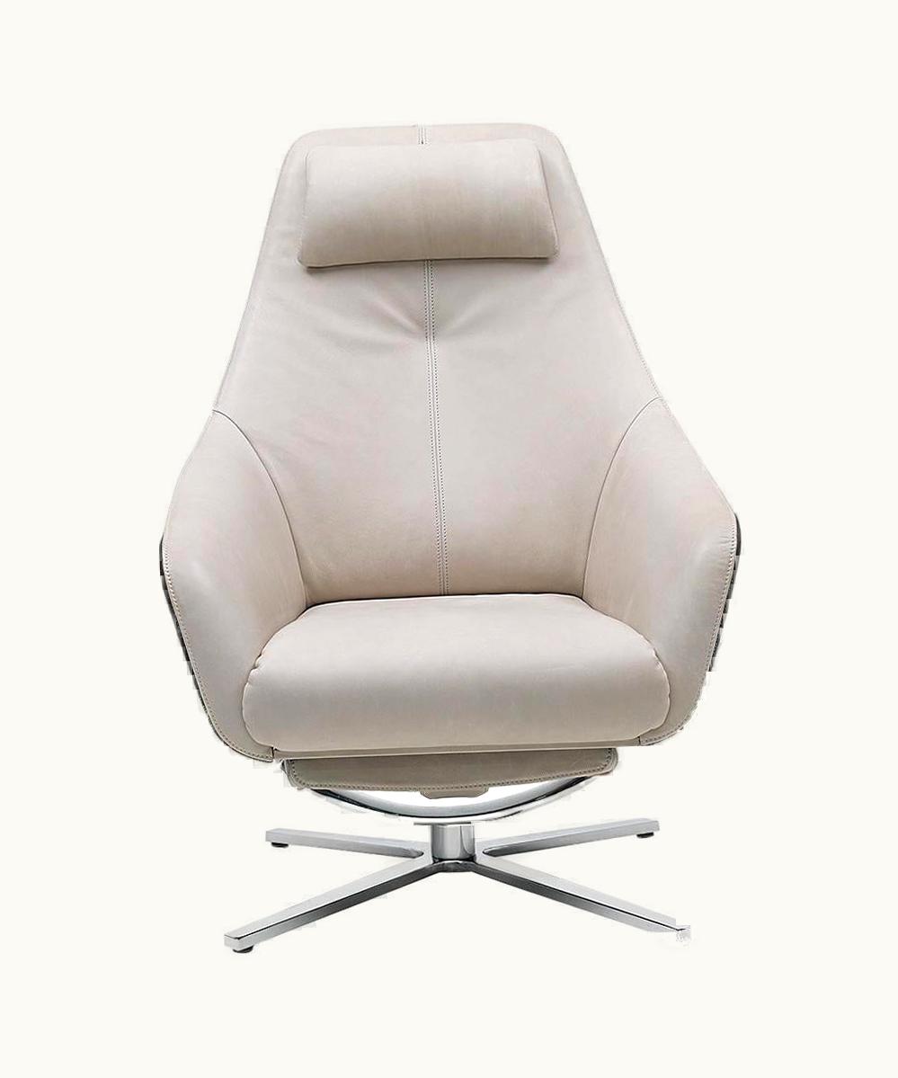 Christian Werner Christian Werner De Sede DS-277 Armchair With Footrest In Off White Upholstery, Christian Werner UZ0201472