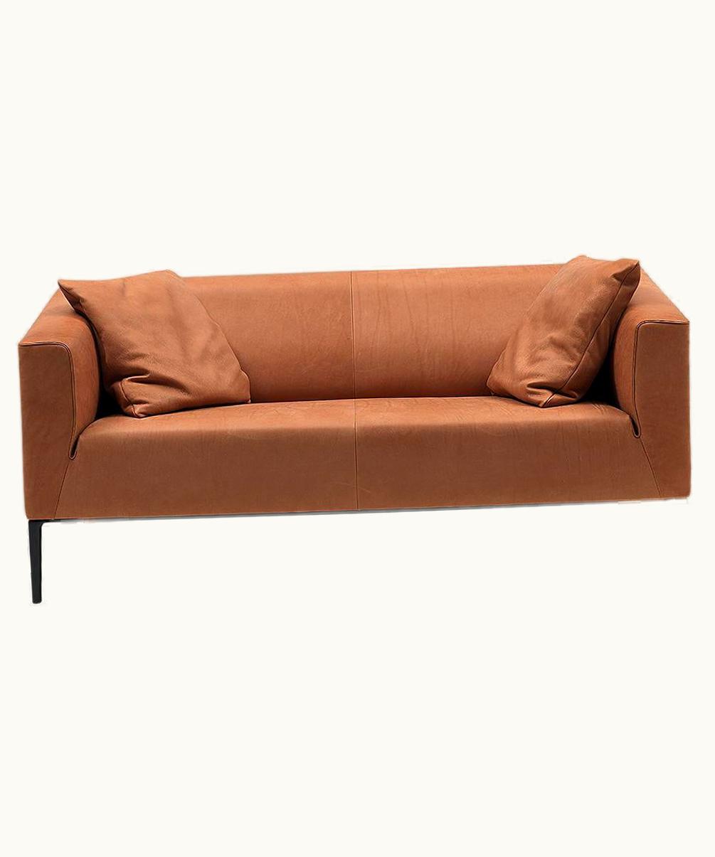 De Sede De Sede DS-161 Two-Seat Sofa In Hazel Brown Upholstery By De Sede Design Team