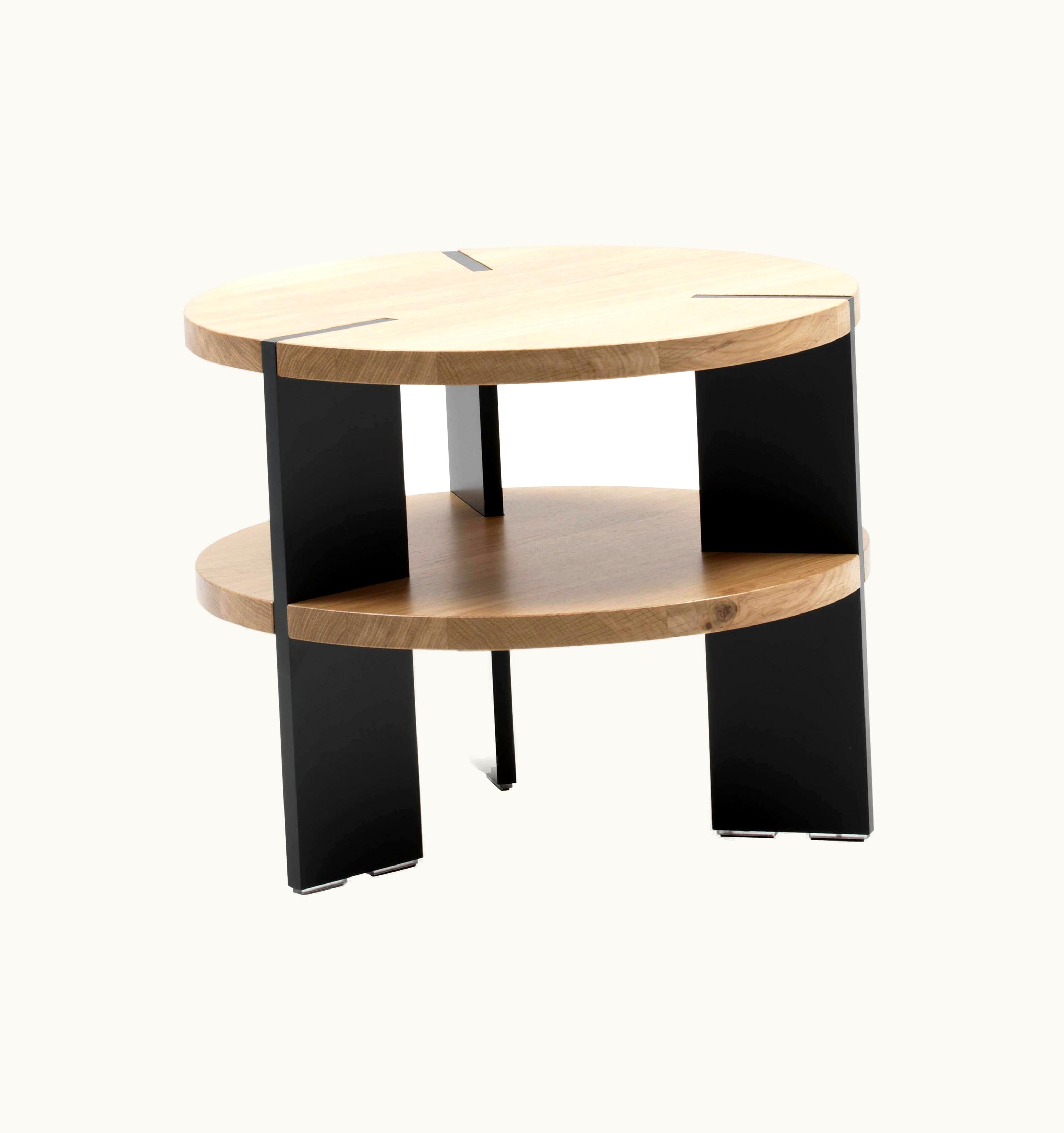 Stephan Huààrlemann Stephan Huààrlemann De Sede Round Wood Side Table By Stephan Hürlemann