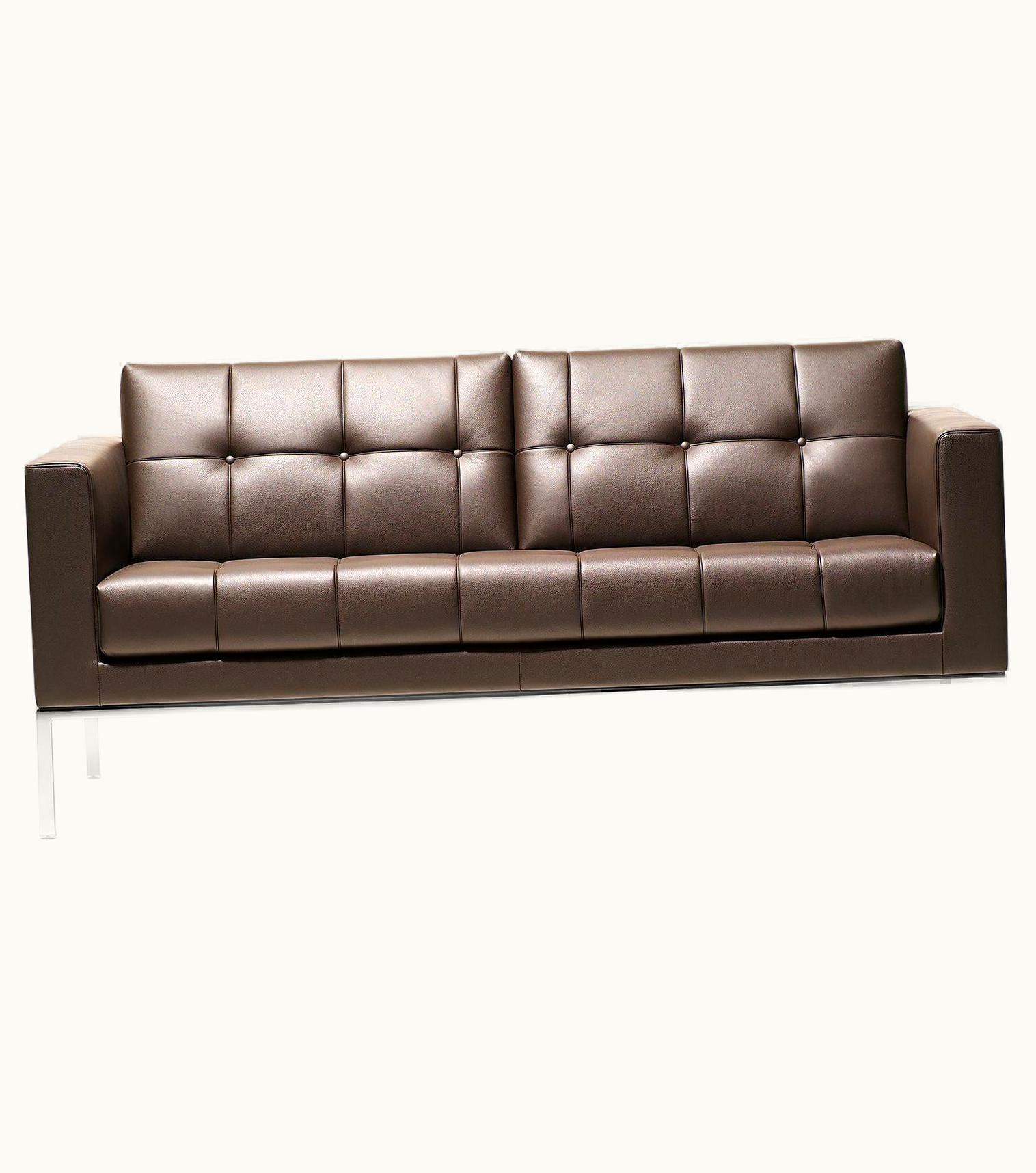 De Sede De Sede DS-159 Two-Seat Sofa In Schiefer Brown Fabric By De Sede Design Team