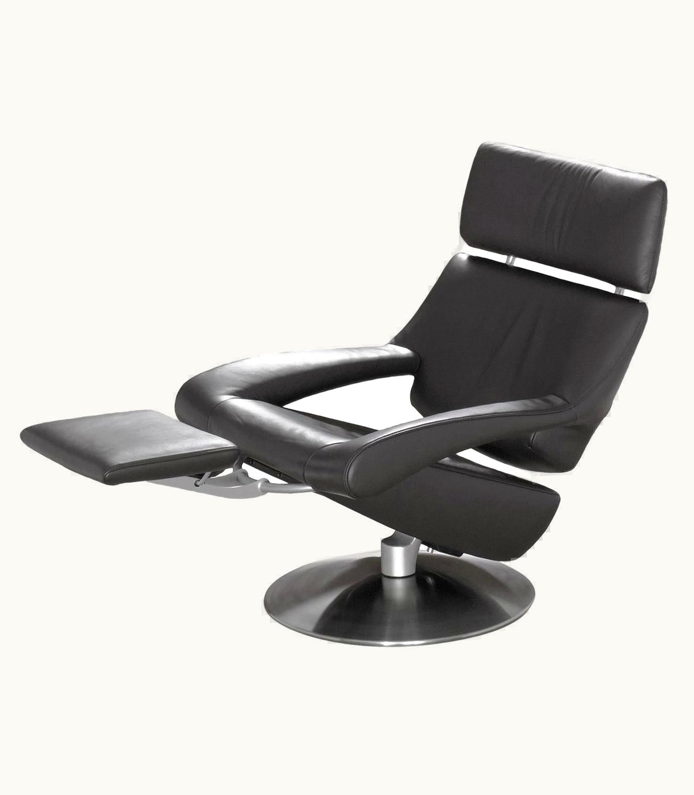 De Sede De Sede DS-255 Armchair With Headrest In Black Upholstery By De Sede Design Team UZ0201508