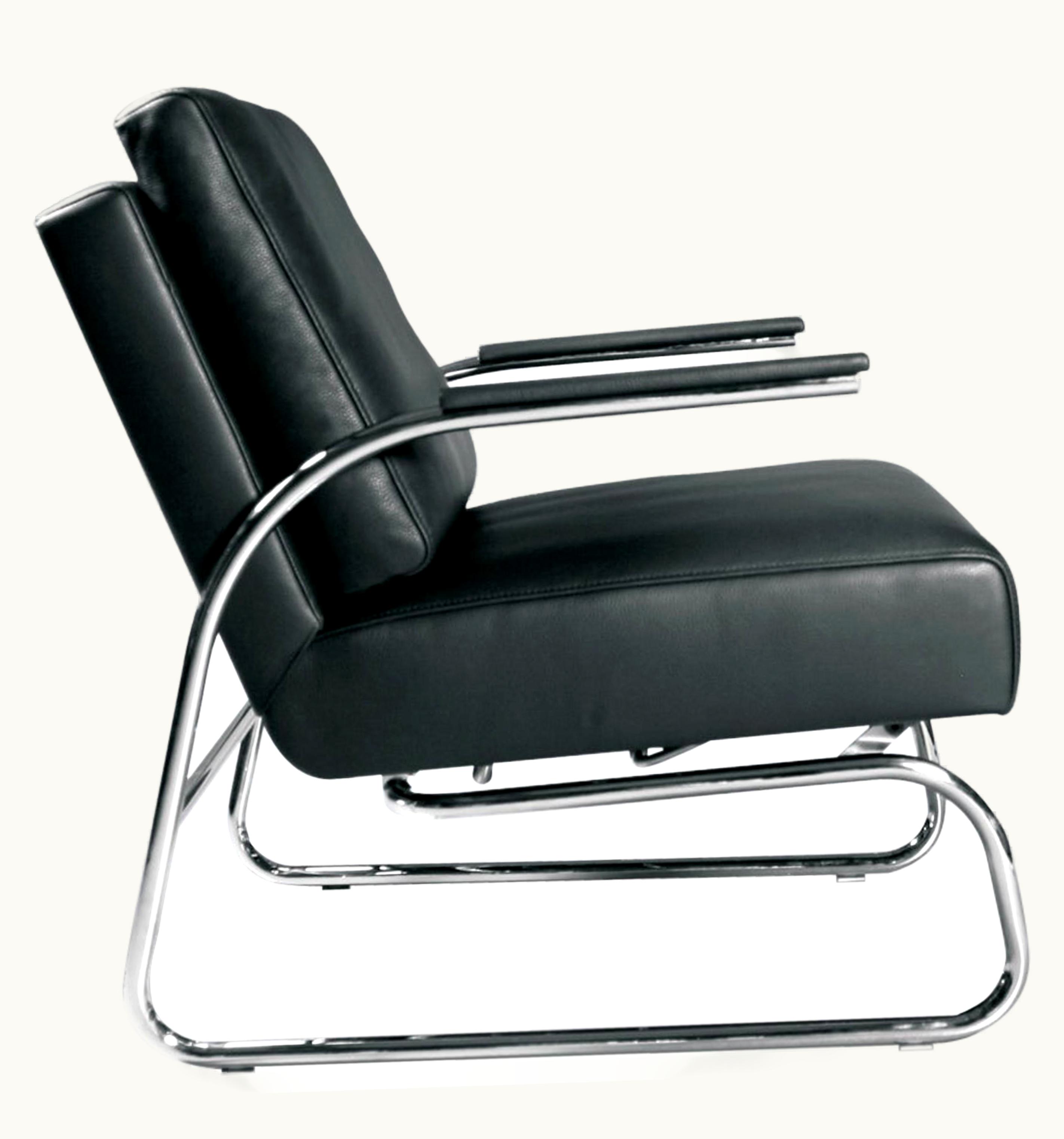 Markus Hartmann Bauhaus Gabo Adjustable Cantilever Leather Chair By FSM