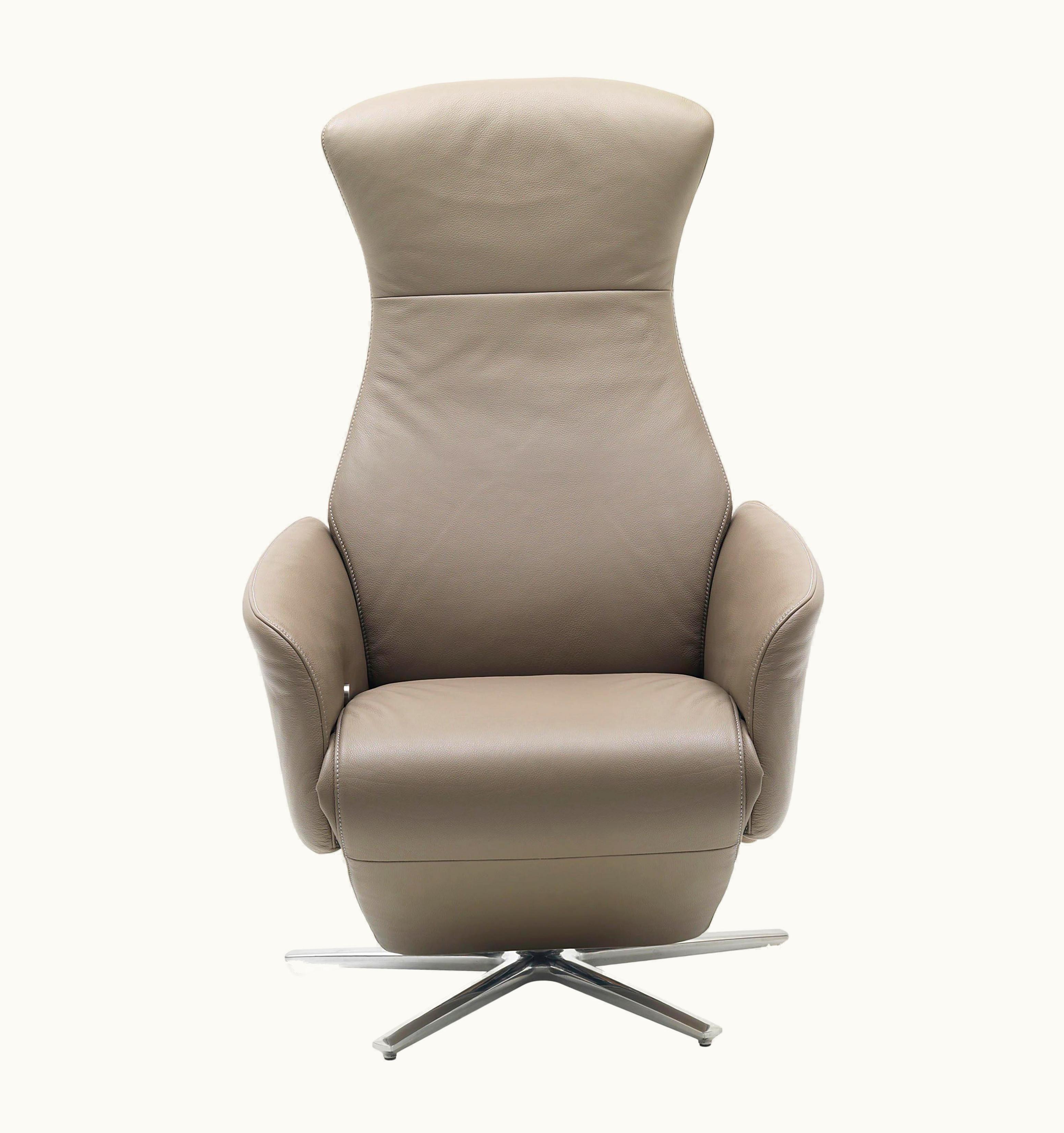 Georg Appeltshauser Cleo Adjustable Reclining Leather Easy Lounge Chair By FSM