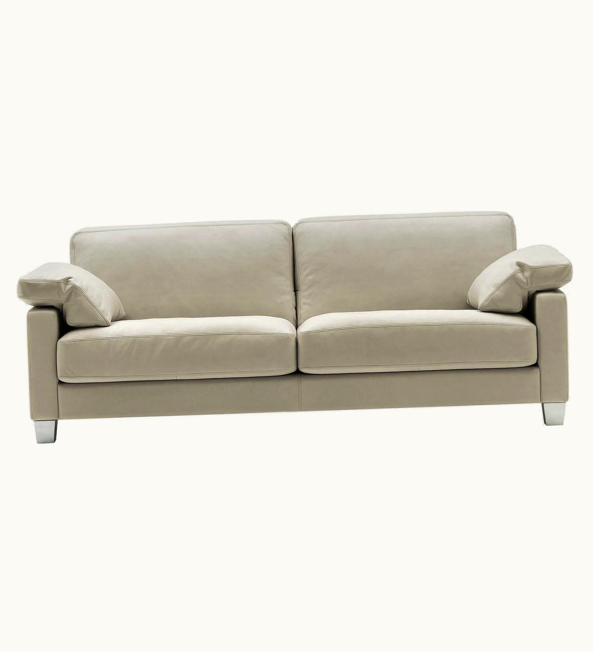 Antonella Scarpitta De Sede DS-17 Three-Seat Sofa In Beige Upholstery By Antonella Scarpitta