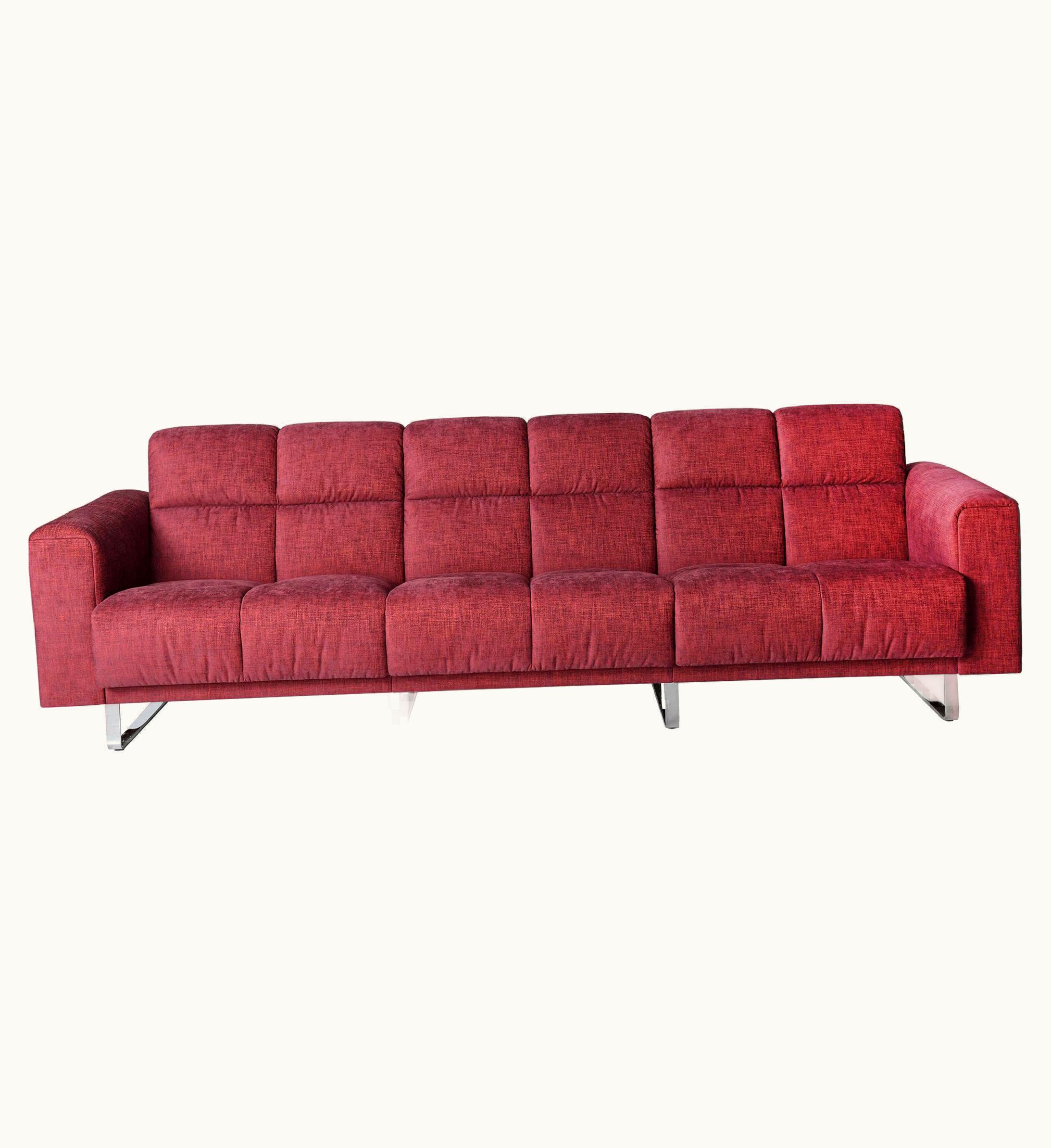 De Sede De Sede DS 580 Three-Seat Sofa In Red Upholstery By De Sede Design-Team