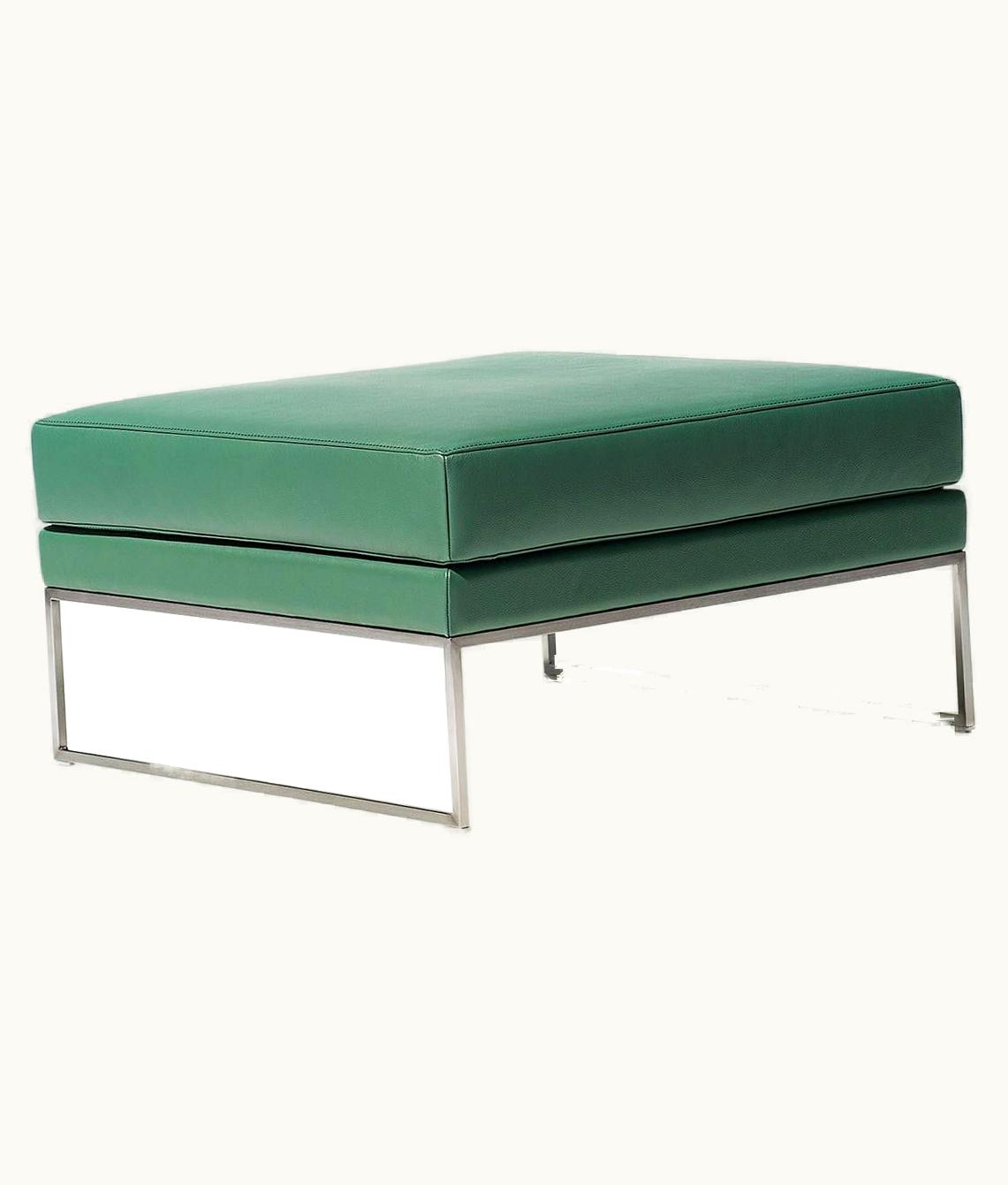 De Sede De Sede DS-160 Stool In Turquoise Leather Upholstery By De Sede Design Team