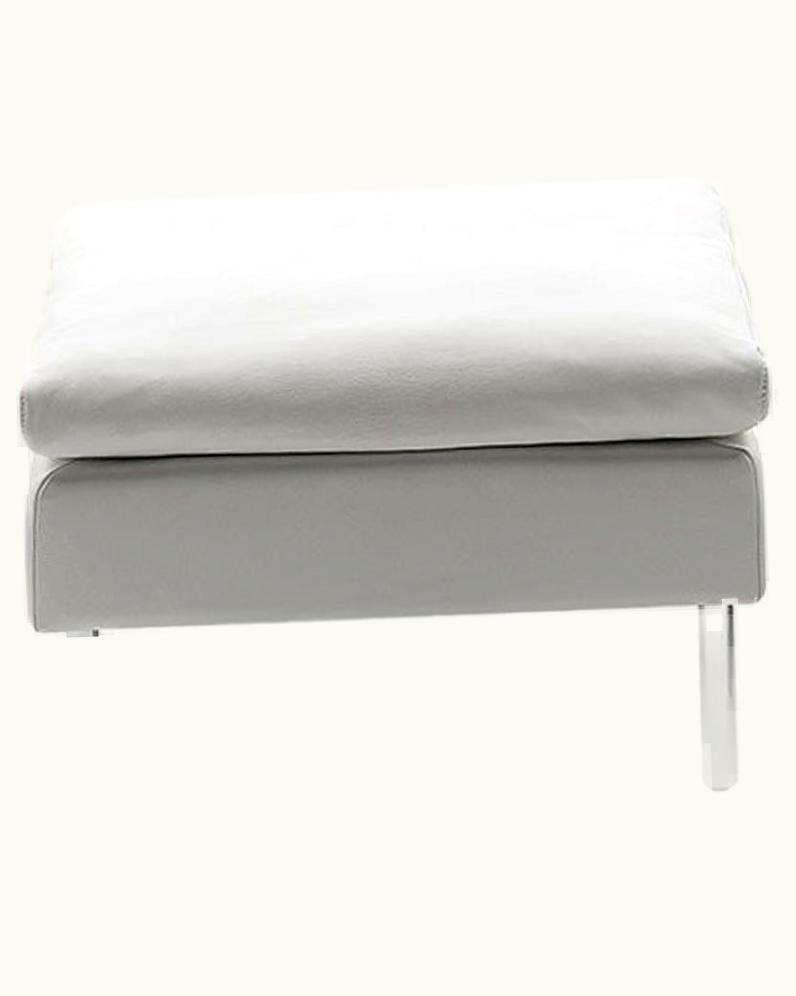 Antonella Scarpitta De Sede DS-5 Small Ottoman In Snow Upholstery By Antonella Scarpitta