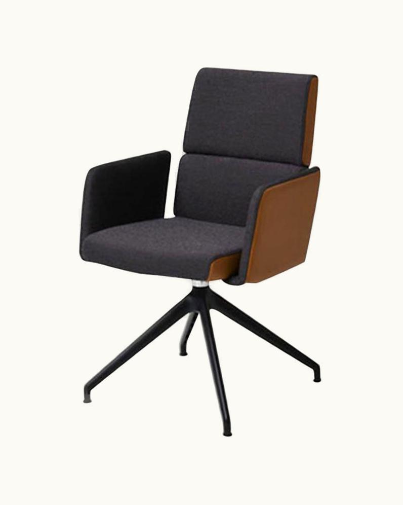 De Sede De Sede DS-414 Star Base Armchair In Ebony Upholstery By De Sede Design Team