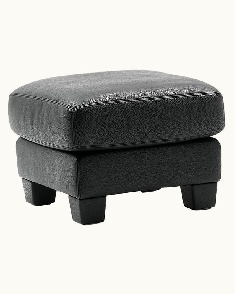 Antonella Scarpitta Antonella Scarpitta De Sede DS-17 Ottoman In Black Upholstery By Antonella Scarpitta