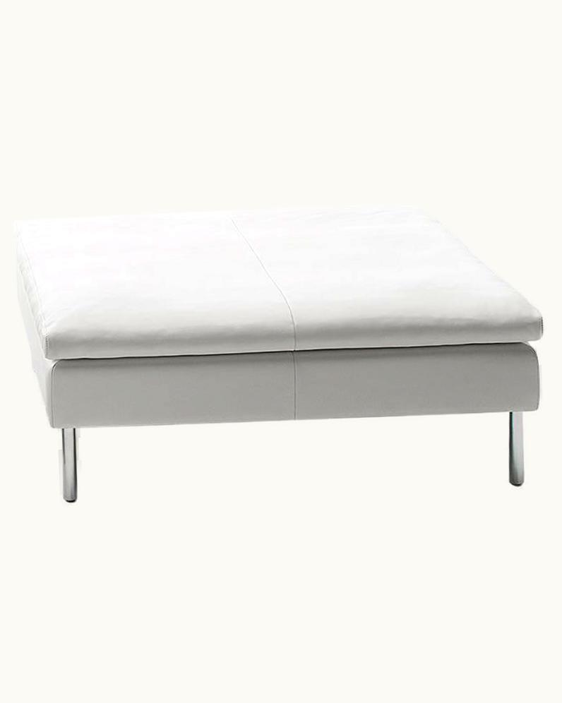 Antonella Scarpitta Antonella Scarpitta De Sede DS-5 Large Ottoman In Snow Upholstery By Antonella Scarpitta