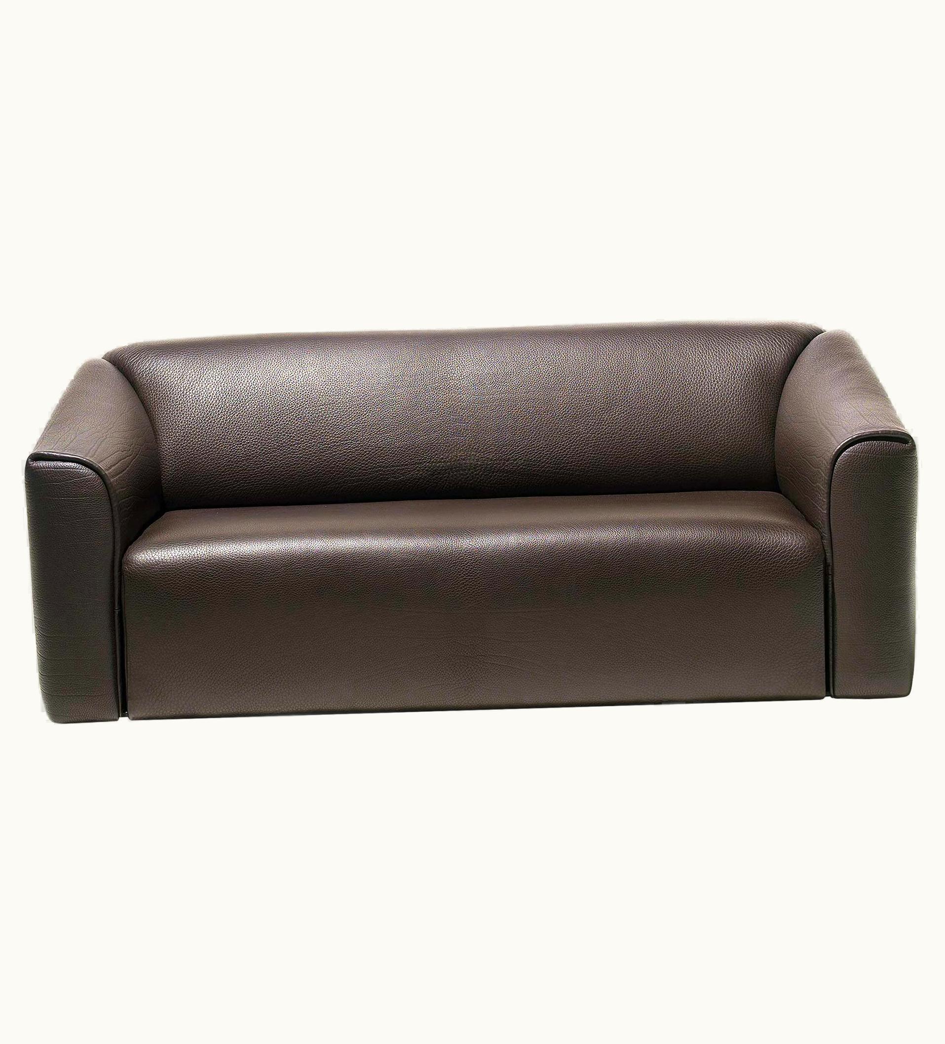 Antonella Scarpitta Antonella Scarpitta De Sede DS-47 Sofa In Brown Leather Upholstery By Antonella Scarpitta