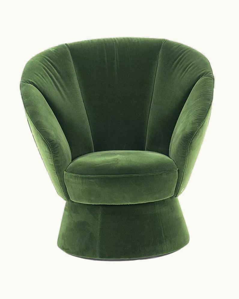 De Sede De Sede DS-163 Armchair In Velour Upholstery By VIrginia Harper & Babak Hakakian
