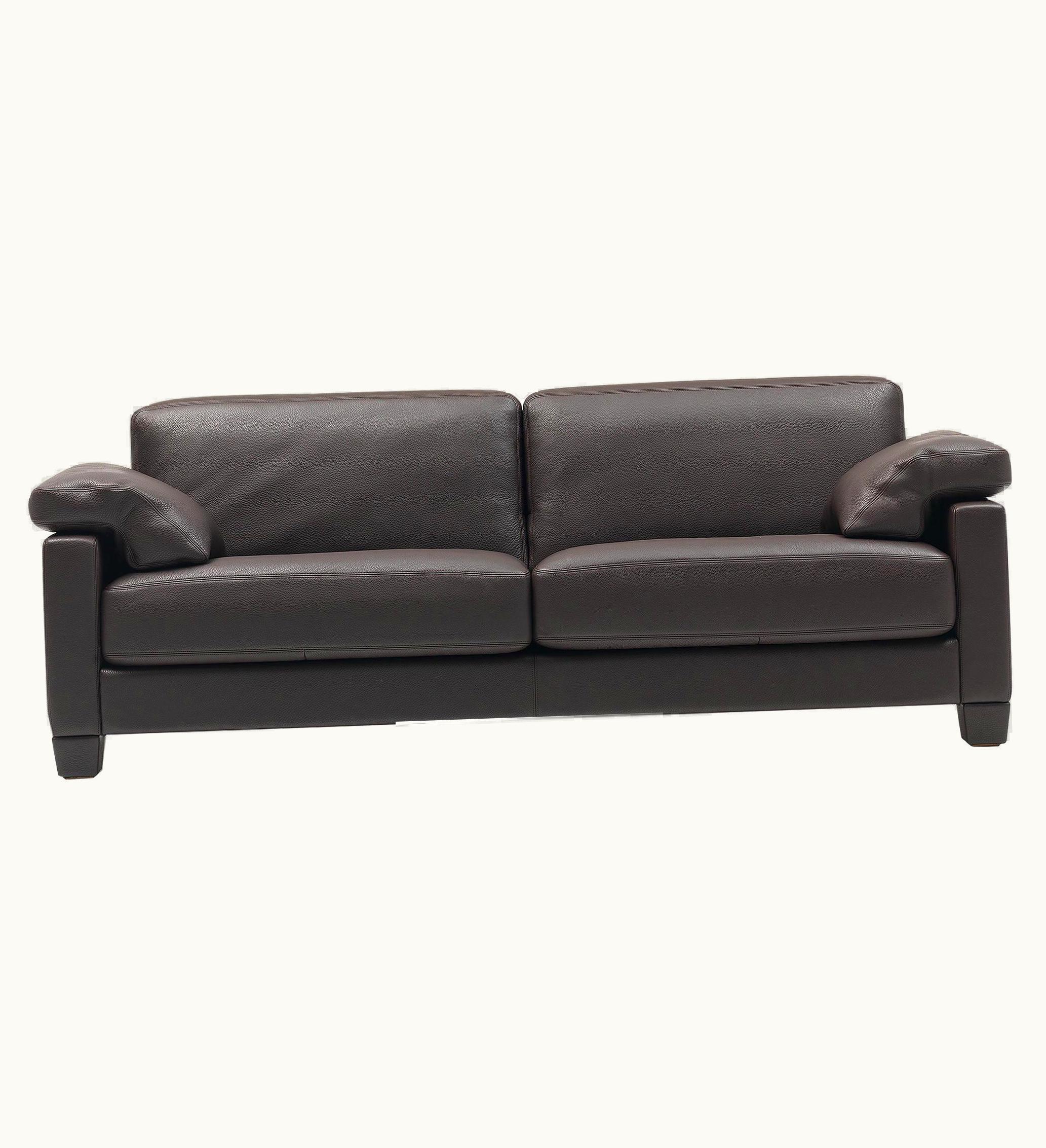 Antonella Scarpitta De Sede DS-17 Three-Seat Sofa In Black Upholstery By Antonella Scarpitta
