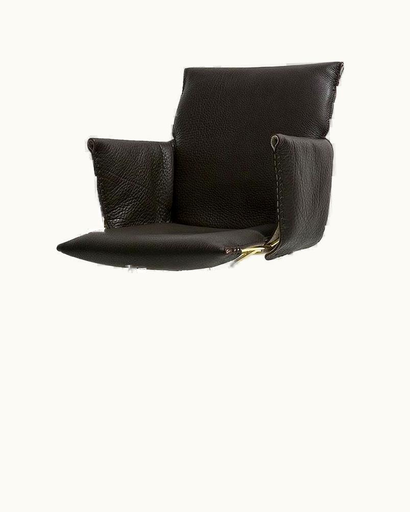 De Sede De Sede DS 515 Chair With Armrest In Black Upholstery By Greutmann Bolzern