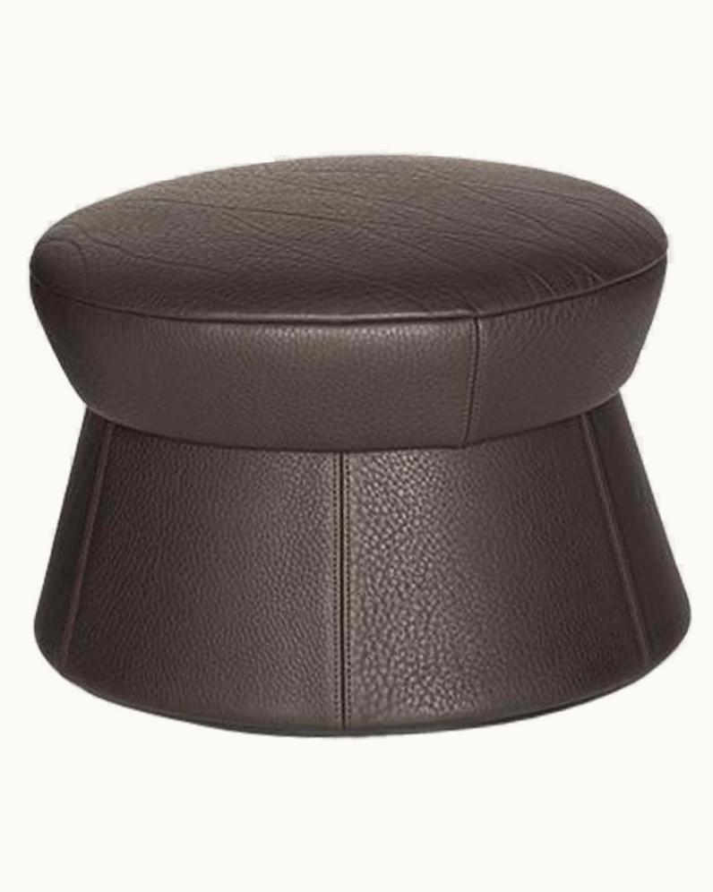 De Sede De Sede DS-163 Ottoman In Cigarro Upholstery By VIrginia Harper & Babak Hakakian