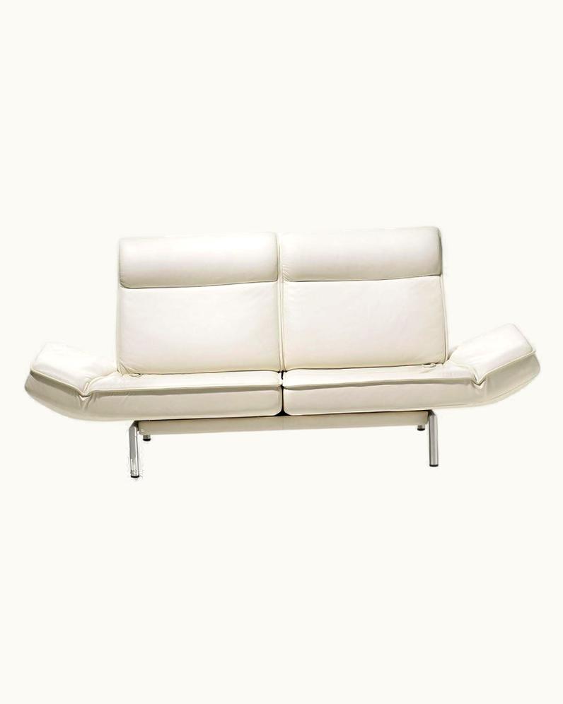 Thomas Althaus De Sede DS-450/02 Sofa In Off-White Upholstery By Thomas Althaus