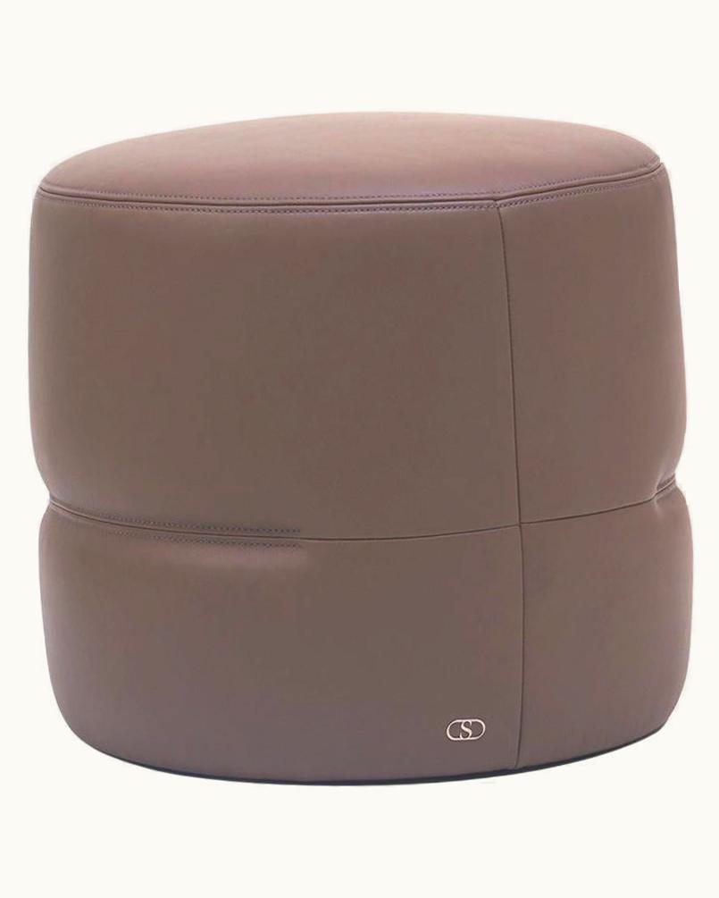 De Sede De Sede DS-760 Small Ottoman In Taupe Upholstery By Geckeler Michels