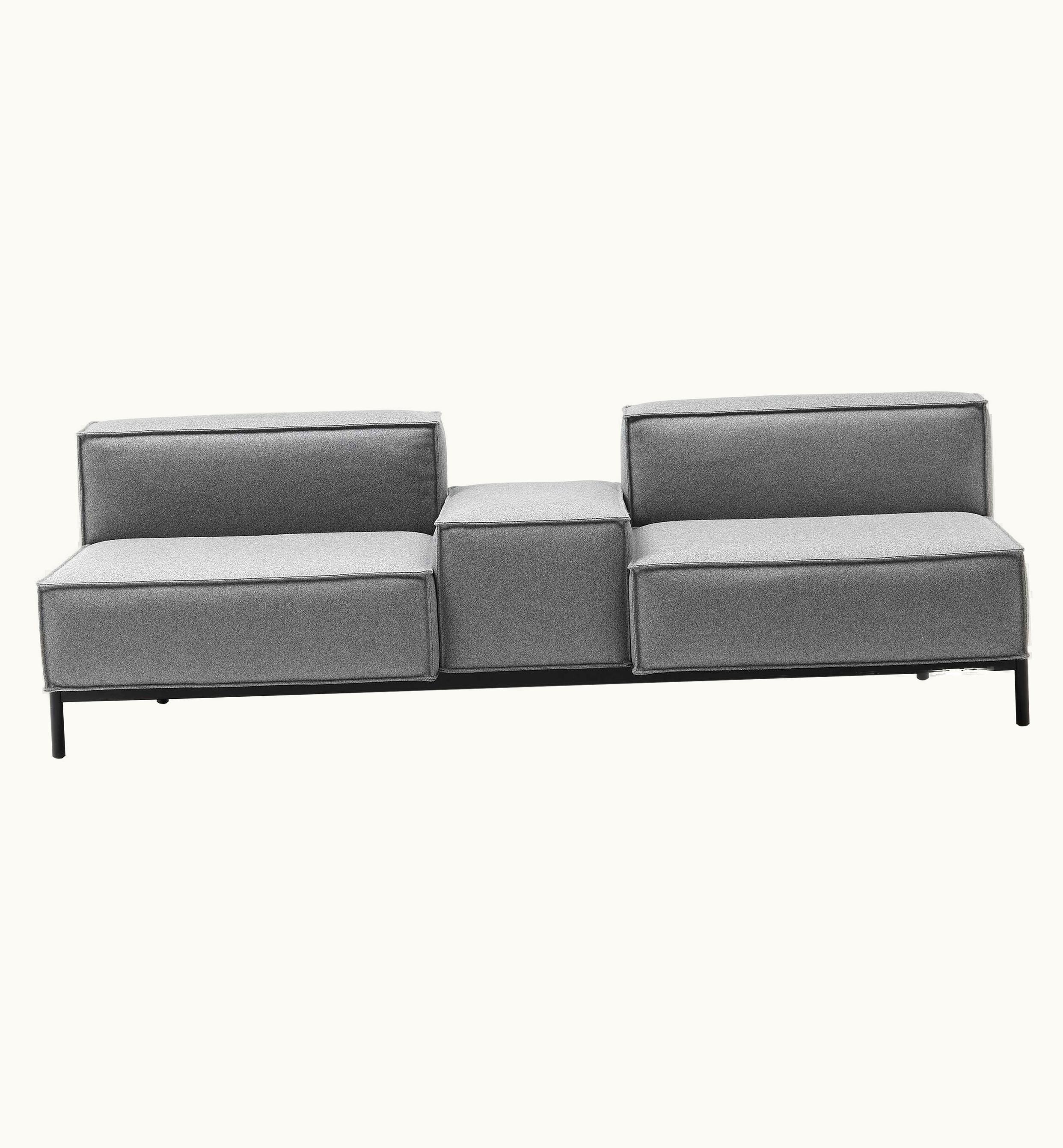 Stephan Huààrlemann De Sede DS-21/302C Two-Seat Modular Sofa In Gray Upholstery By Stephan Hürleman