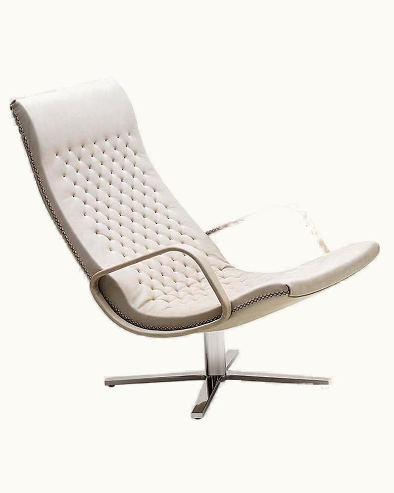 Antonella Scarpitta De Sede DS-51 Armchair In Snow Upholstery By Antonella Scarpitta