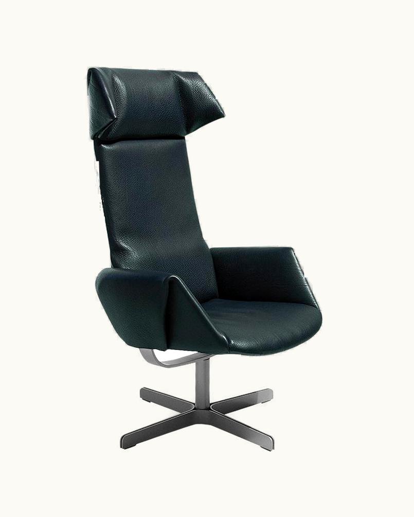 De Sede De Sede DS-0343 Schiefer Leather Armchair By De Sede Design Team & Bart Van Der