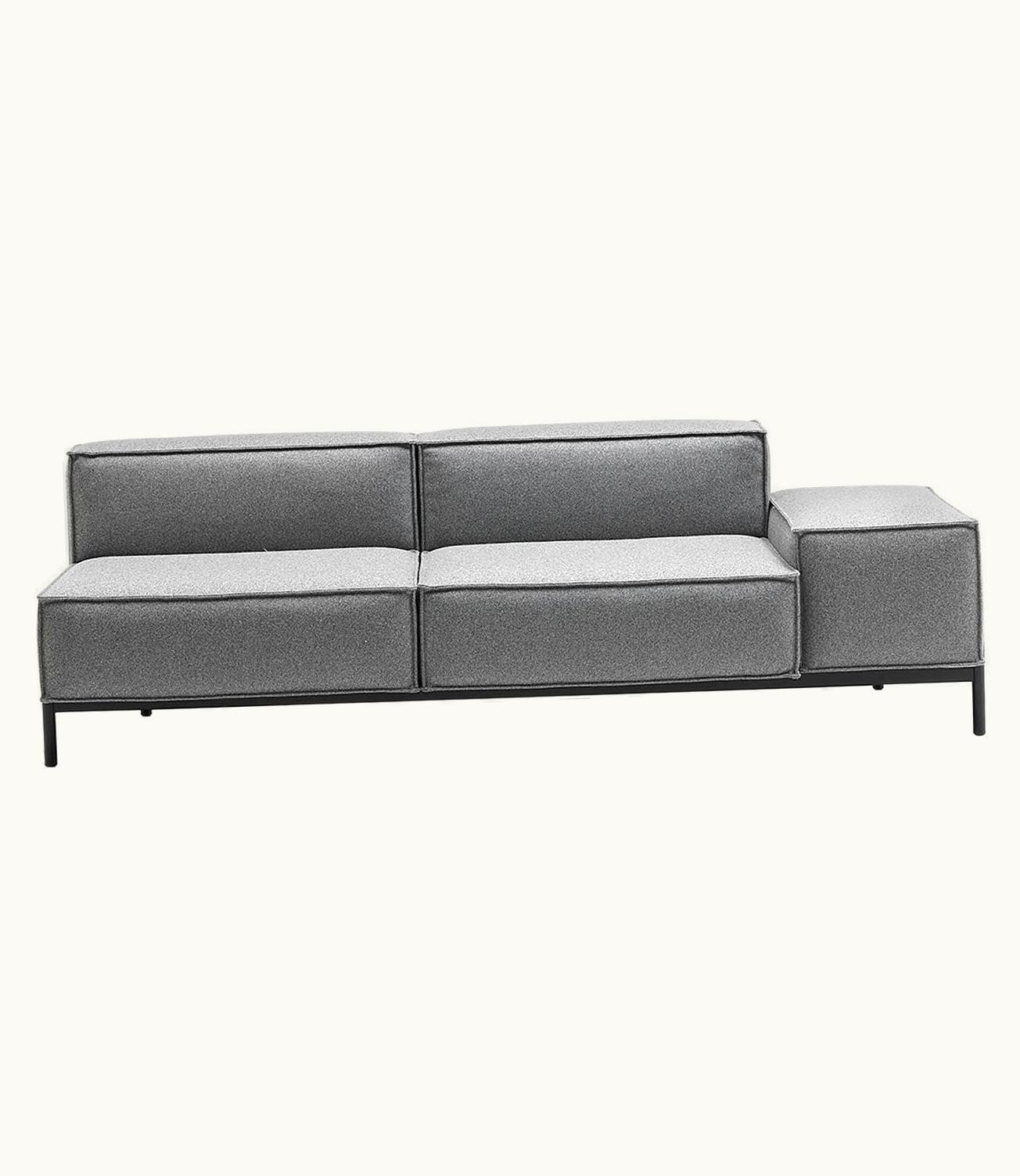 Stephan Huààrlemann De Sede DS-21/302A Two-Seat Modular Sofa In Gray Upholstery By Stephan Hürleman