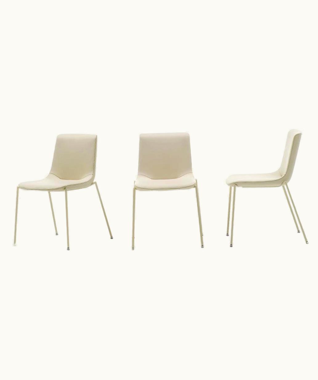Claudio Bellini De Sede DS-717 Armchair In Snow Upholstery With White Legs By Claudio Bellini